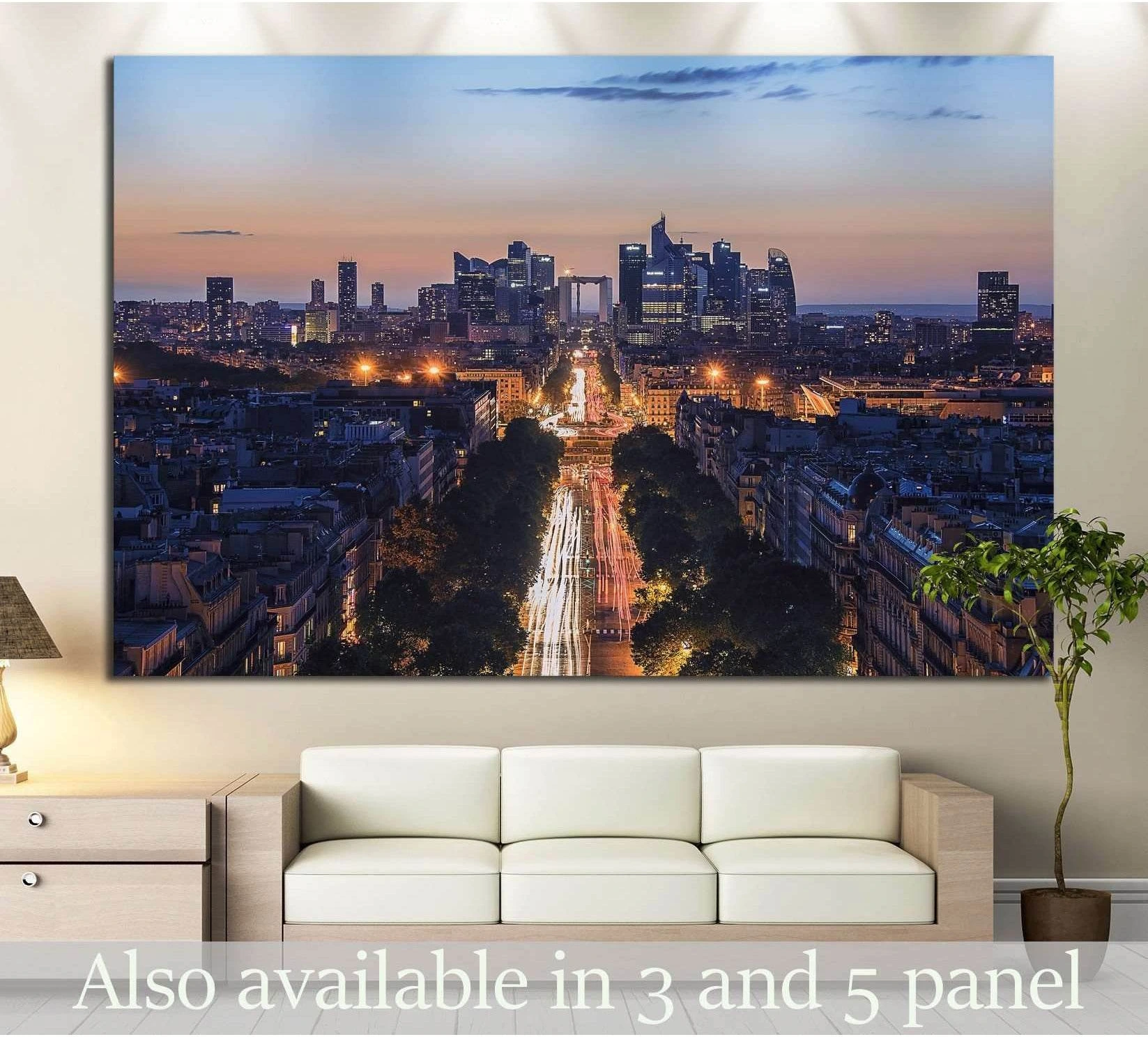 La Defense in Paris №821 Ready to Hang Canvas Print - Zellart Canvas Prints ALL_Products, s-821