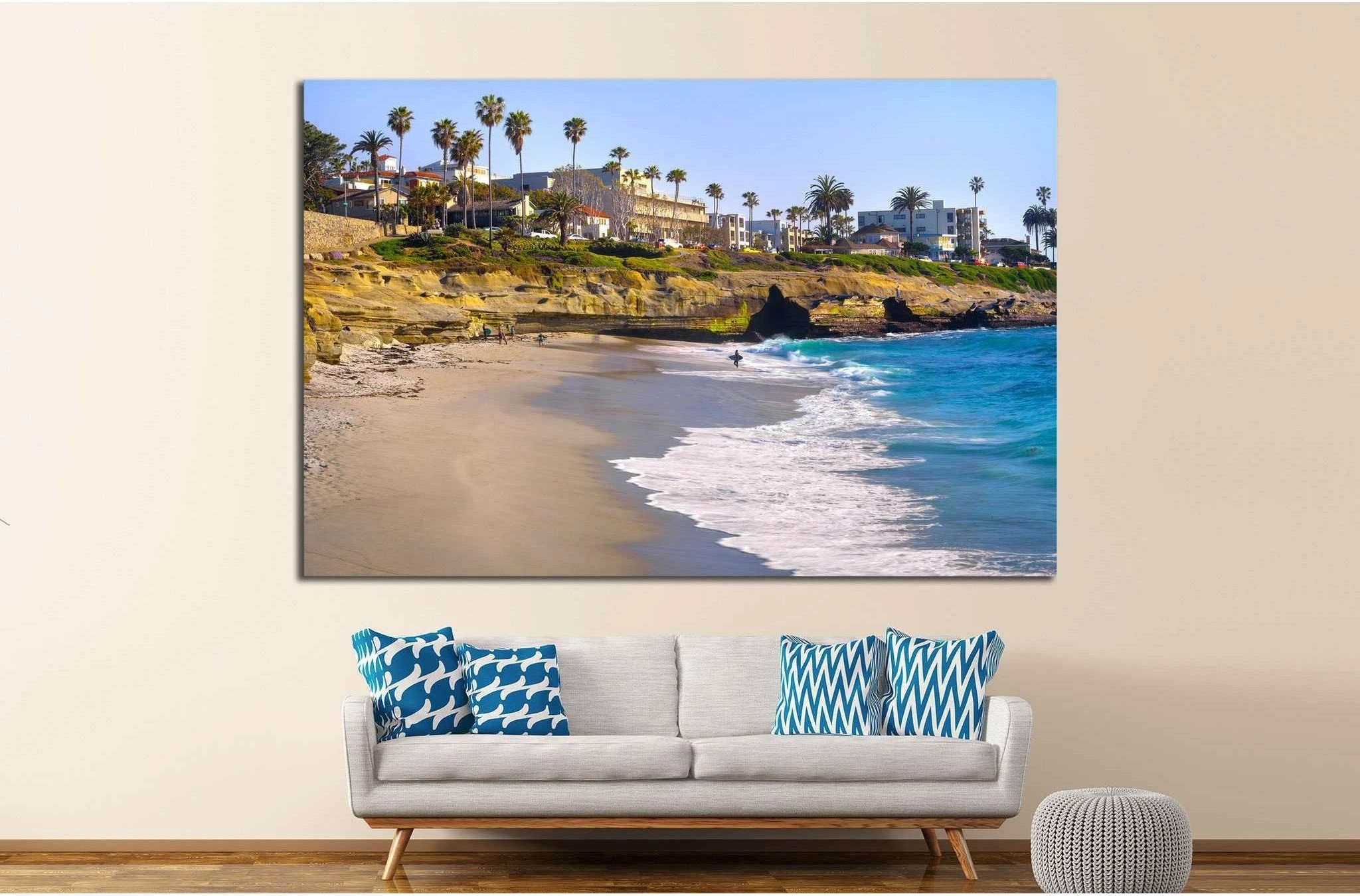 La Jolla San Diego, California №1012 Ready to Hang Canvas Print - Zellart Canvas Prints ALL_Products, s-1012