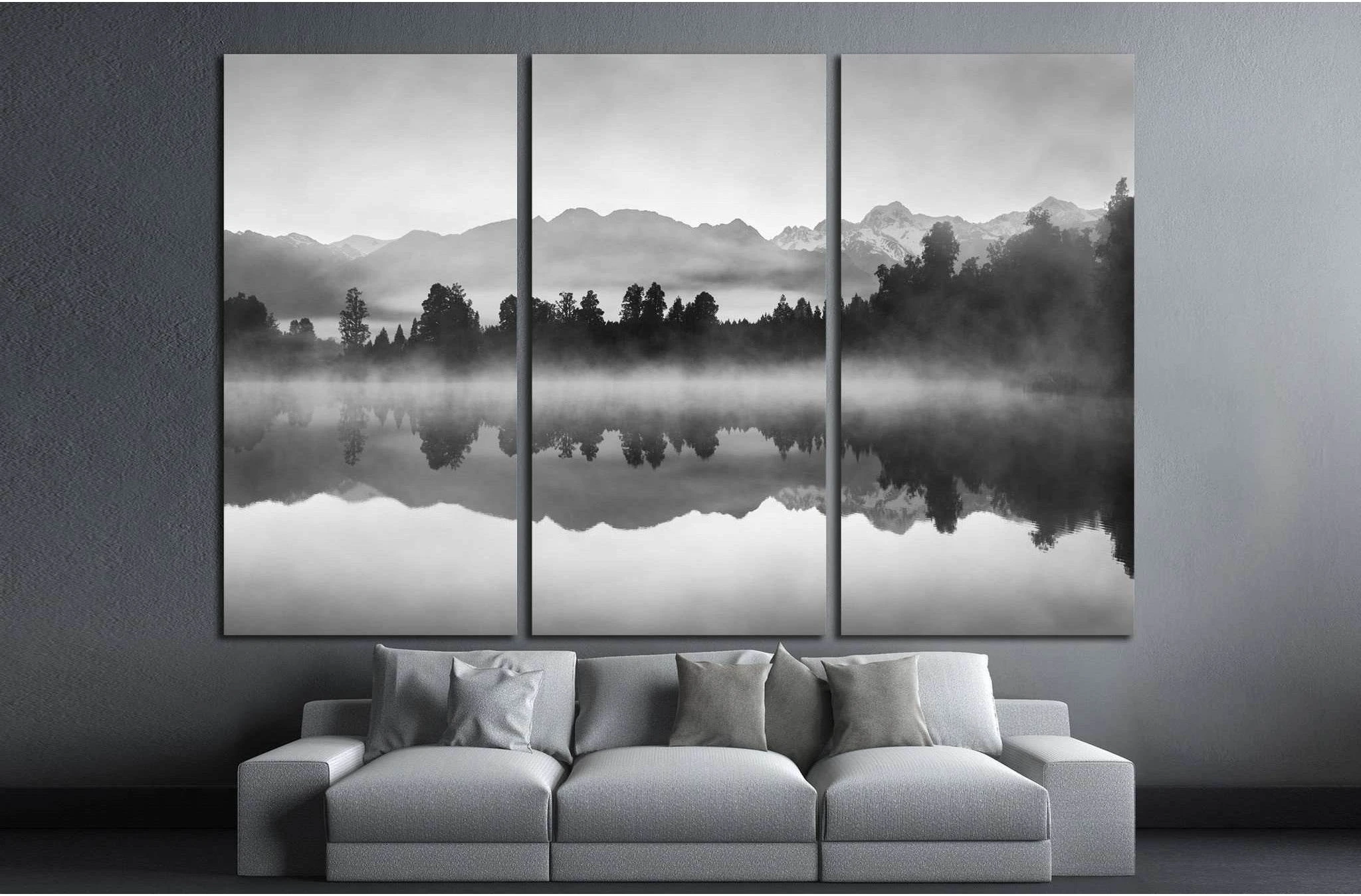 Lake Matheson, New Zealand №736 Ready to Hang Canvas Print - Zellart Canvas Prints ALL_Products, s-736