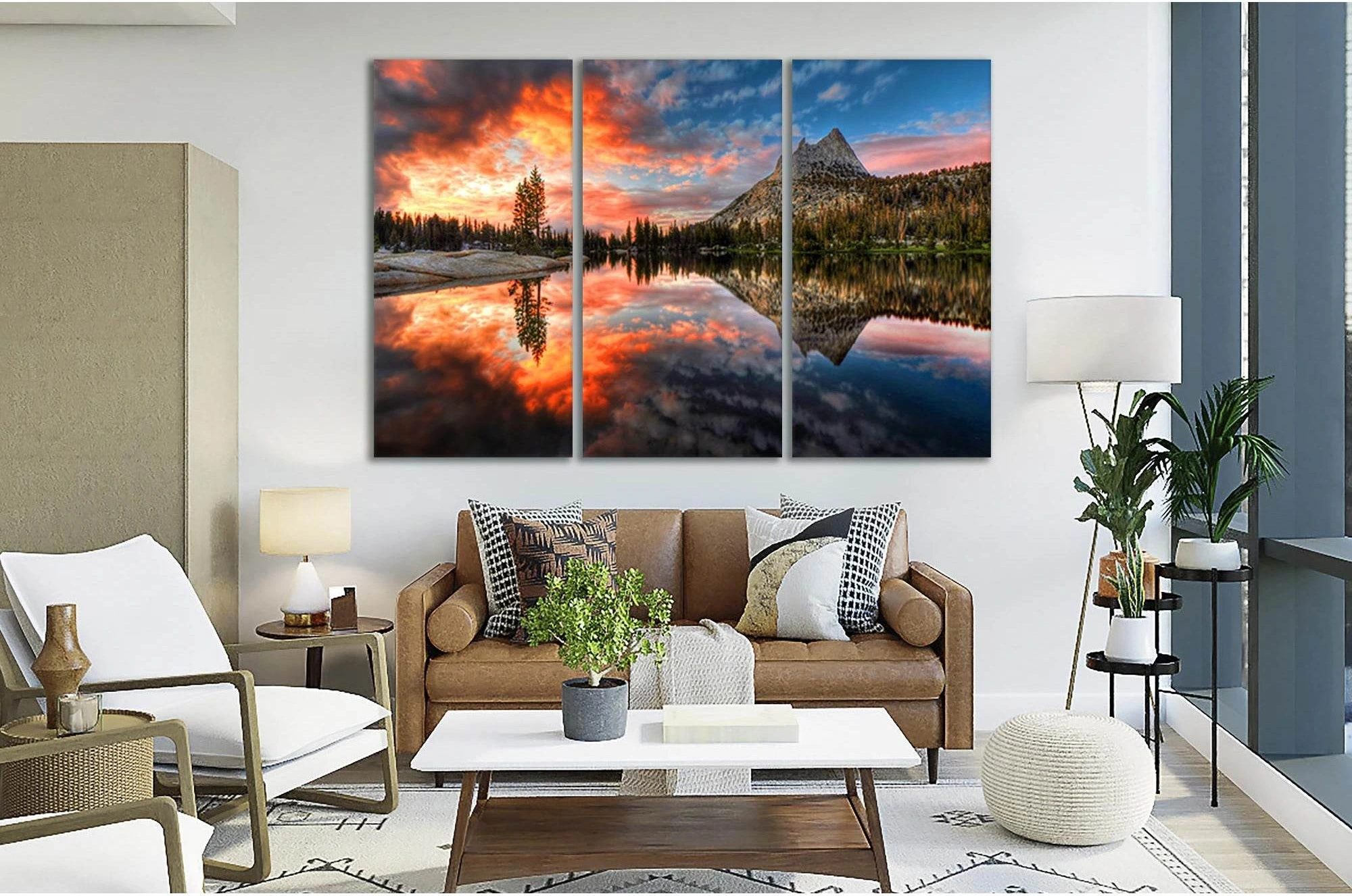 Lake Yosemite California №Sl20 Ready to Hang Canvas Print - Zellart Canvas Prints 0new, ALL_Products, Nature & Landscapes Canvas Print