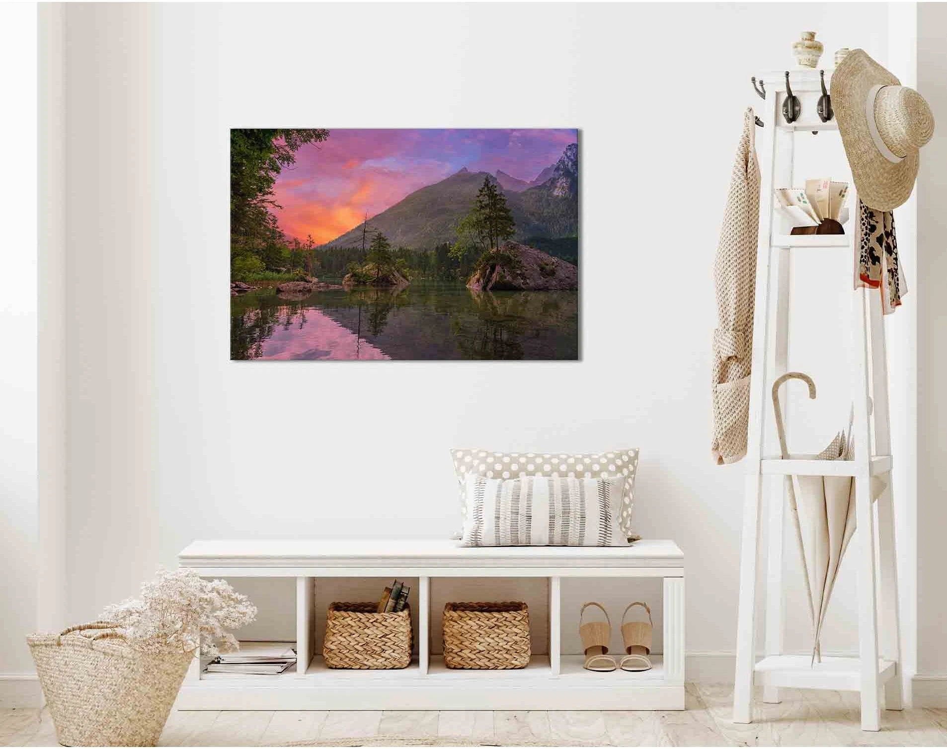 Landscape in Germany №D1229 Ready to Hang Canvas Print - Zellart Canvas Prints 0new, ALL_Products, Sunrise & sunset wall art