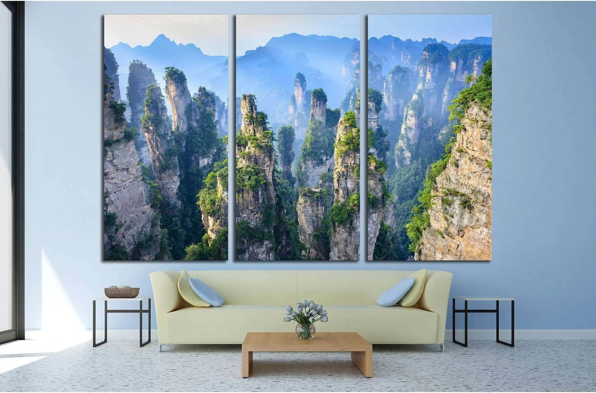 Landscape of Zhangjiajie, China №1315 Ready to Hang Canvas Print - Zellart Canvas Prints ALL_Products, s-1315