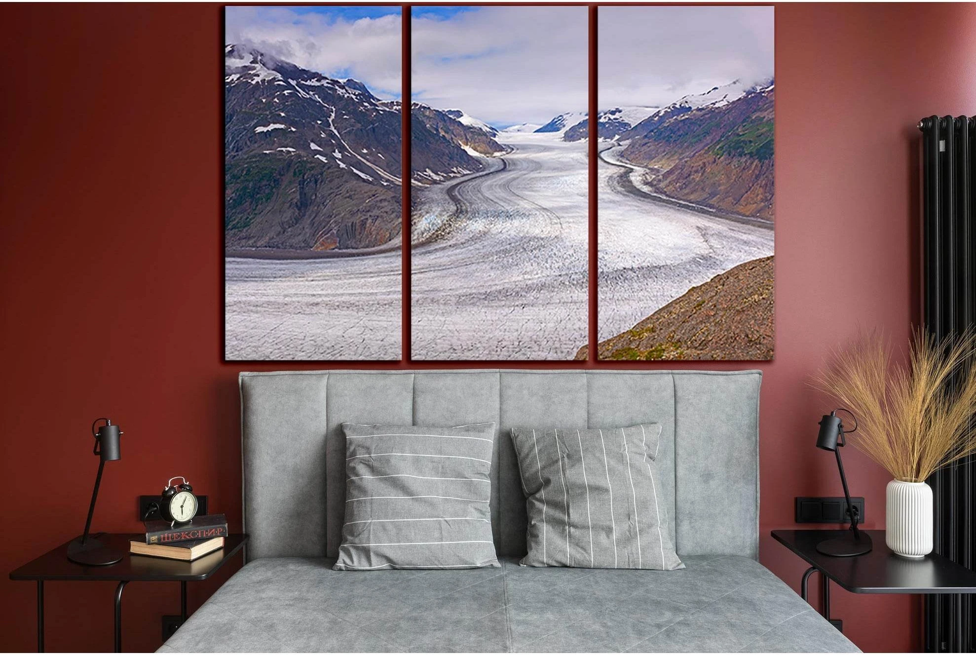 Large Alpine Salmon Glacier №SL1316 Ready to Hang Canvas Print - Zellart Canvas Prints 0new, ALL_Products, Glacials