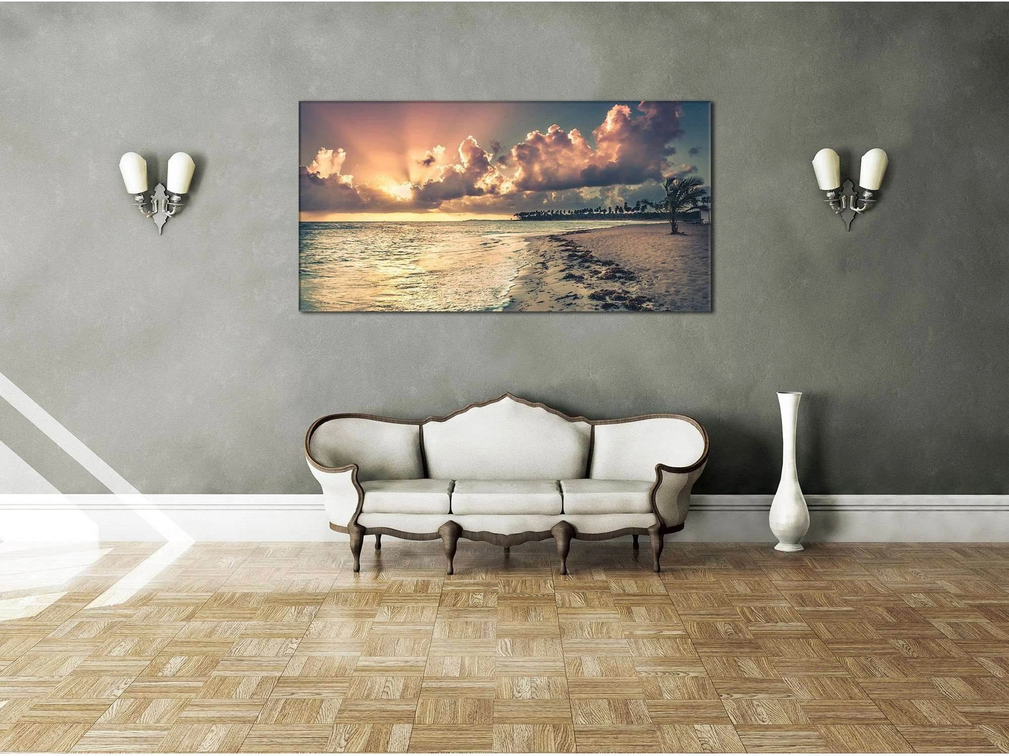Large Beach №743 Ready to Hang Canvas Print - Zellart Canvas Prints ALL_Products, autopostr_pinterest_65155, autopostr_pinterest_65157, autopostr_pinterest_65158, autopostr_pinterest_65160