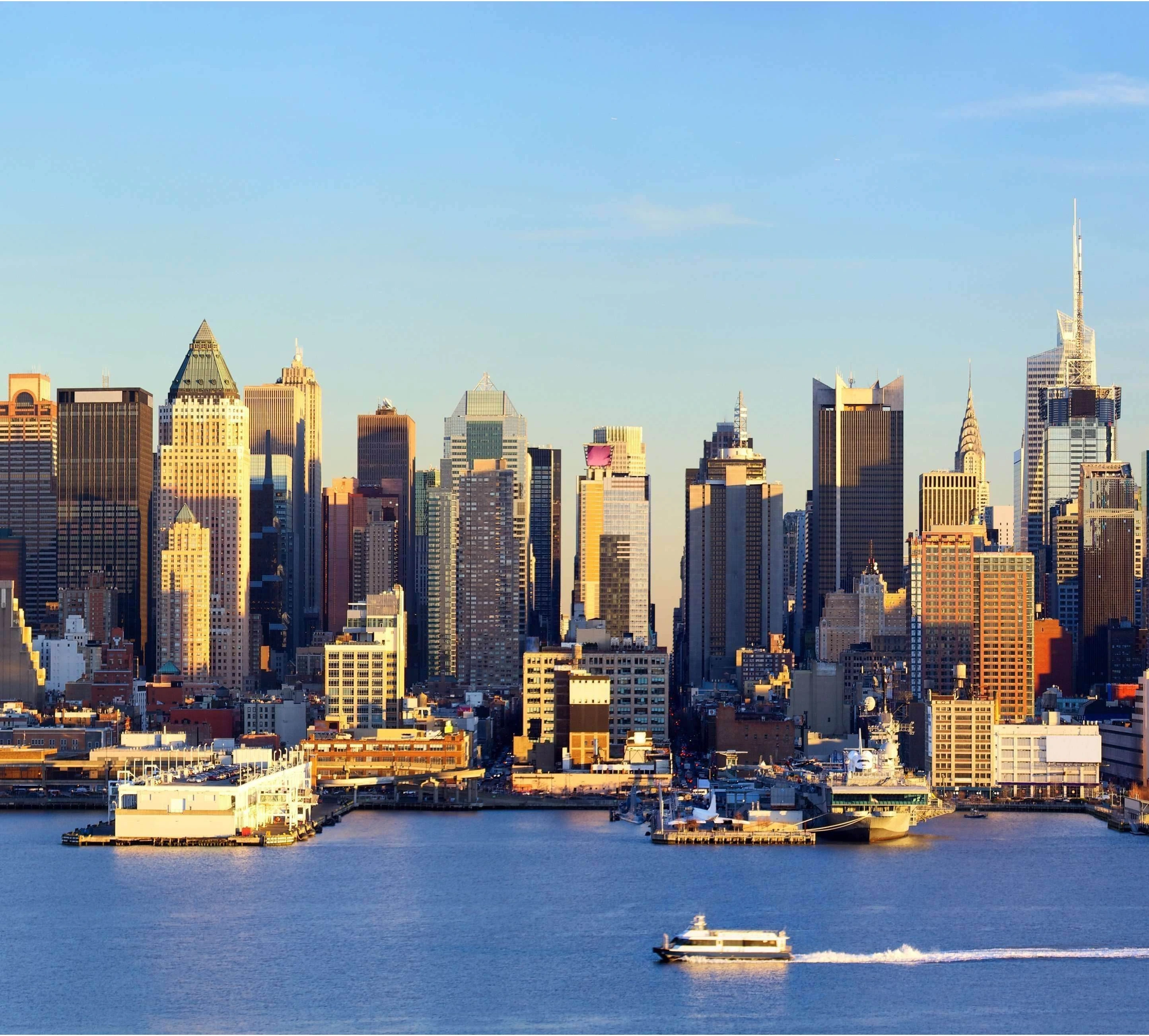 Large Manhattan Midtown skyline №54 Ready to Hang Canvas Print - Zellart Canvas Prints 0_NY_ART, ALL_Products, s-54