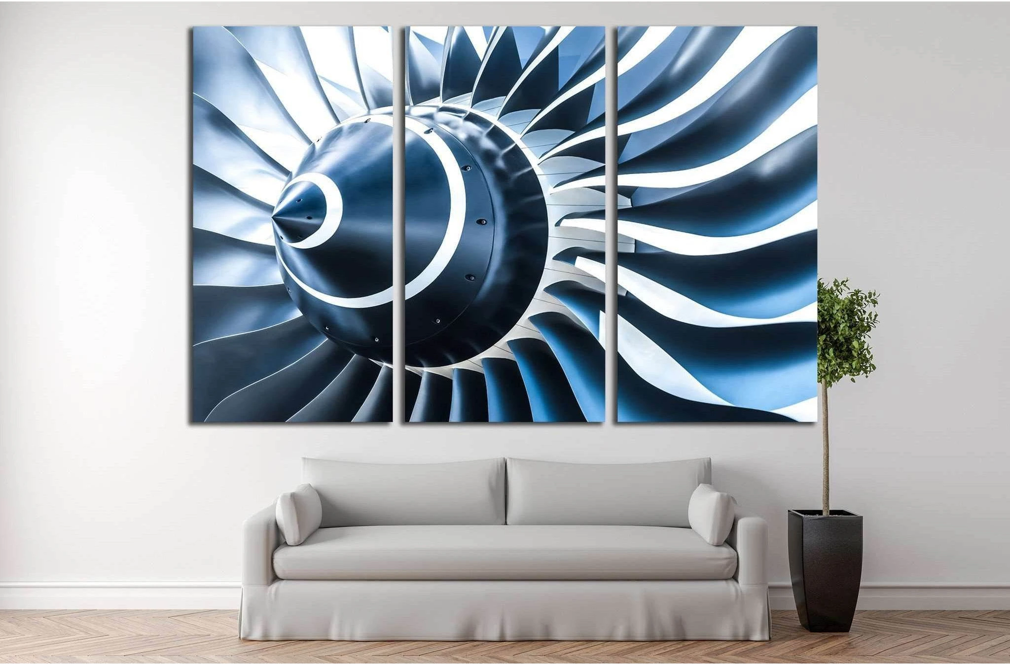 Large Propeller №173 Ready to Hang Canvas Print - Zellart Canvas Prints ALL_Products, wd-173
