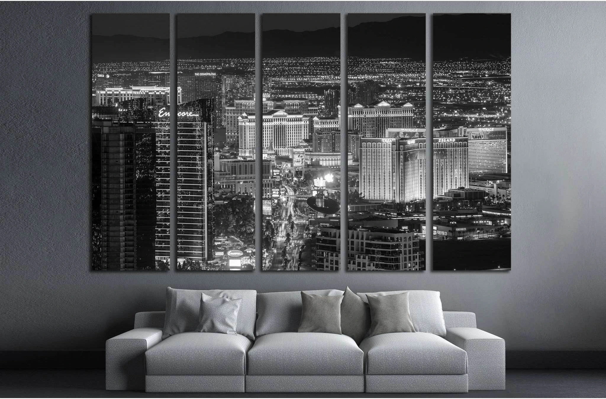 Las Vegas №529 Ready to Hang Canvas Print - Zellart Canvas Prints ALL_Products, s-529