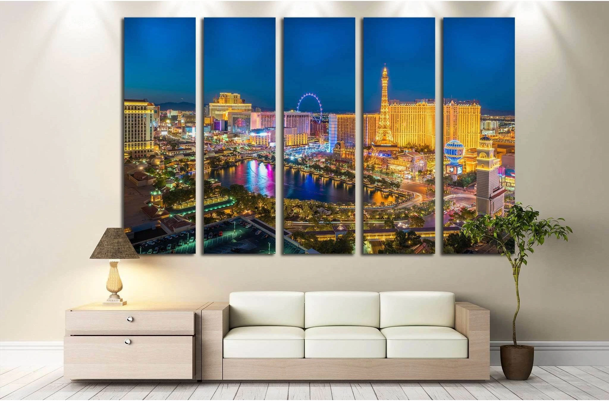 Las Vegas №537 Ready to Hang Canvas Print - Zellart Canvas Prints ALL_Products, s-537