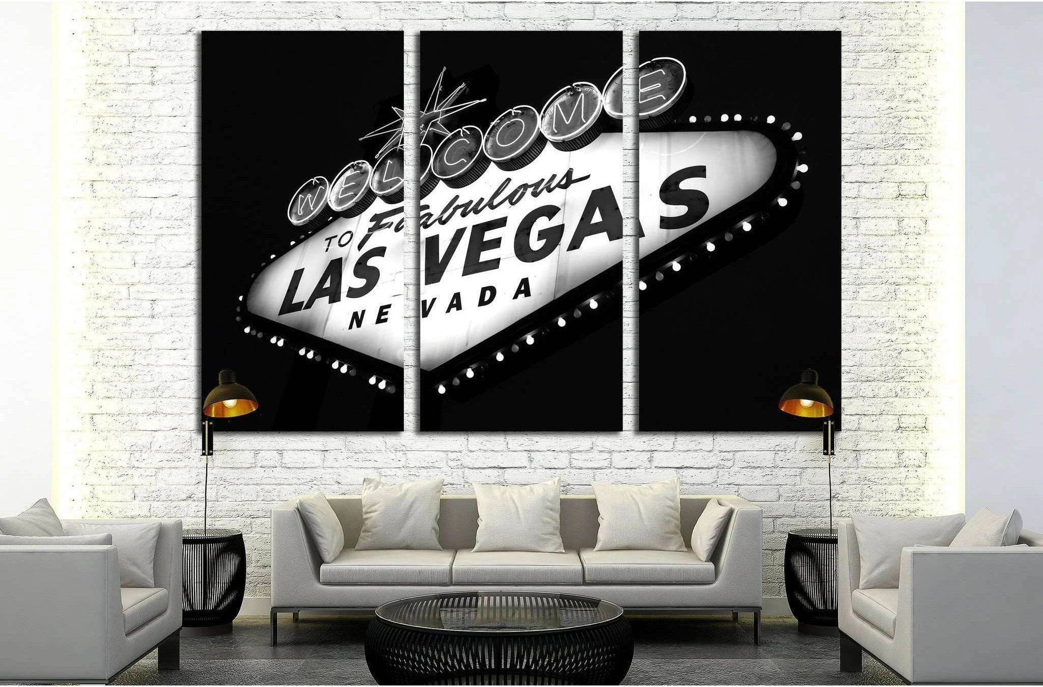 Las Vegas Nevada №518 Ready to Hang Canvas Print - Zellart Canvas Prints ALL_Products, s-518