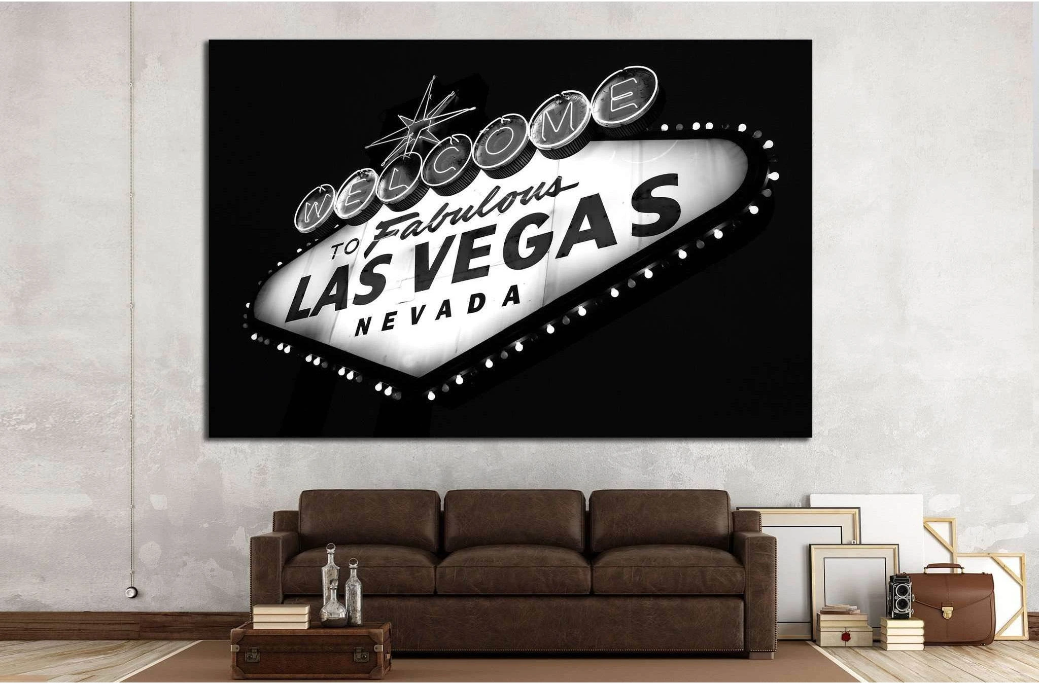 Las Vegas Nevada №518 Ready to Hang Canvas Print - Zellart Canvas Prints ALL_Products, s-518