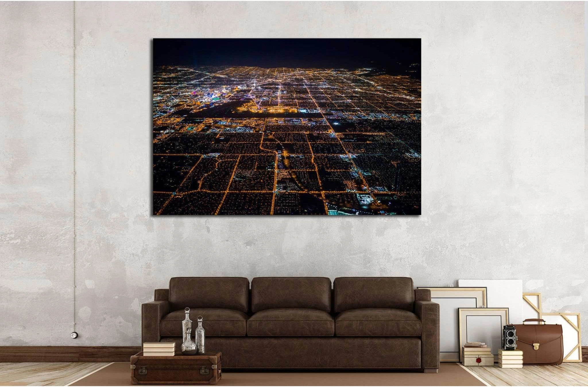 Las Vegas Nevada №526 Ready to Hang Canvas Print - Zellart Canvas Prints ALL_Products, s-526