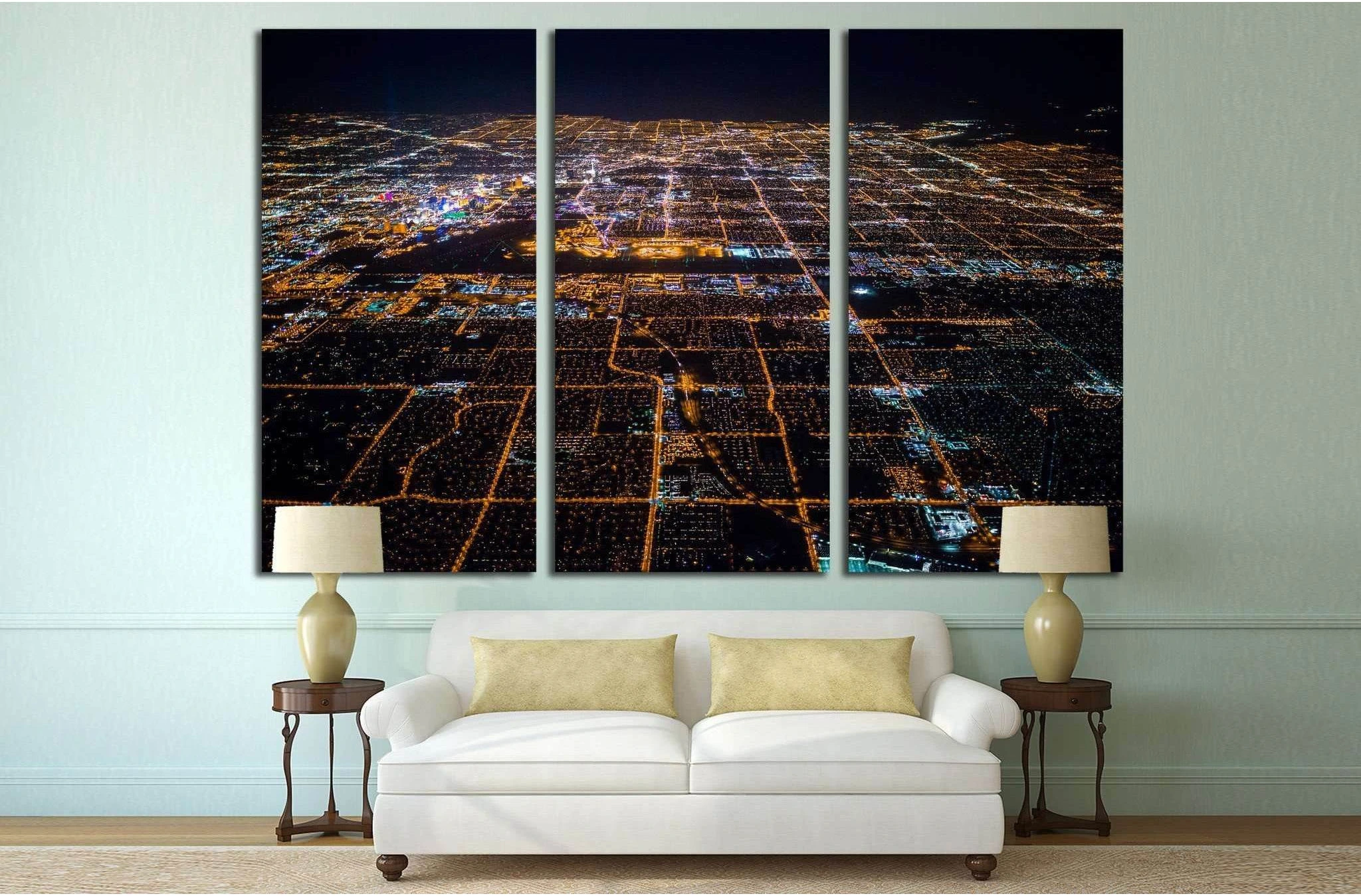 Las Vegas Nevada №526 Ready to Hang Canvas Print - Zellart Canvas Prints ALL_Products, s-526
