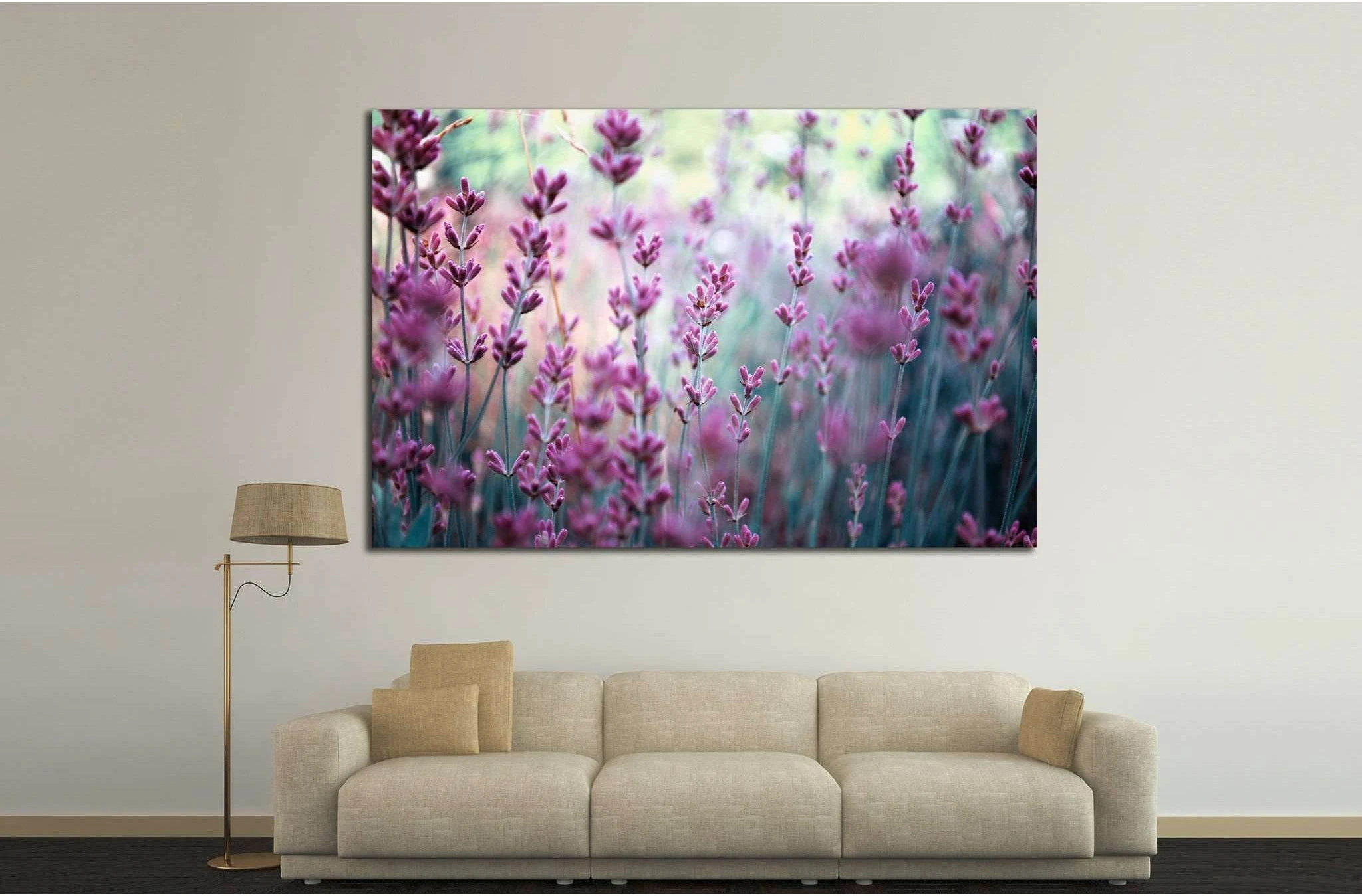 lavender flowers №834 Ready to Hang Canvas Print - Zellart Canvas Prints ALL_Products, s-834