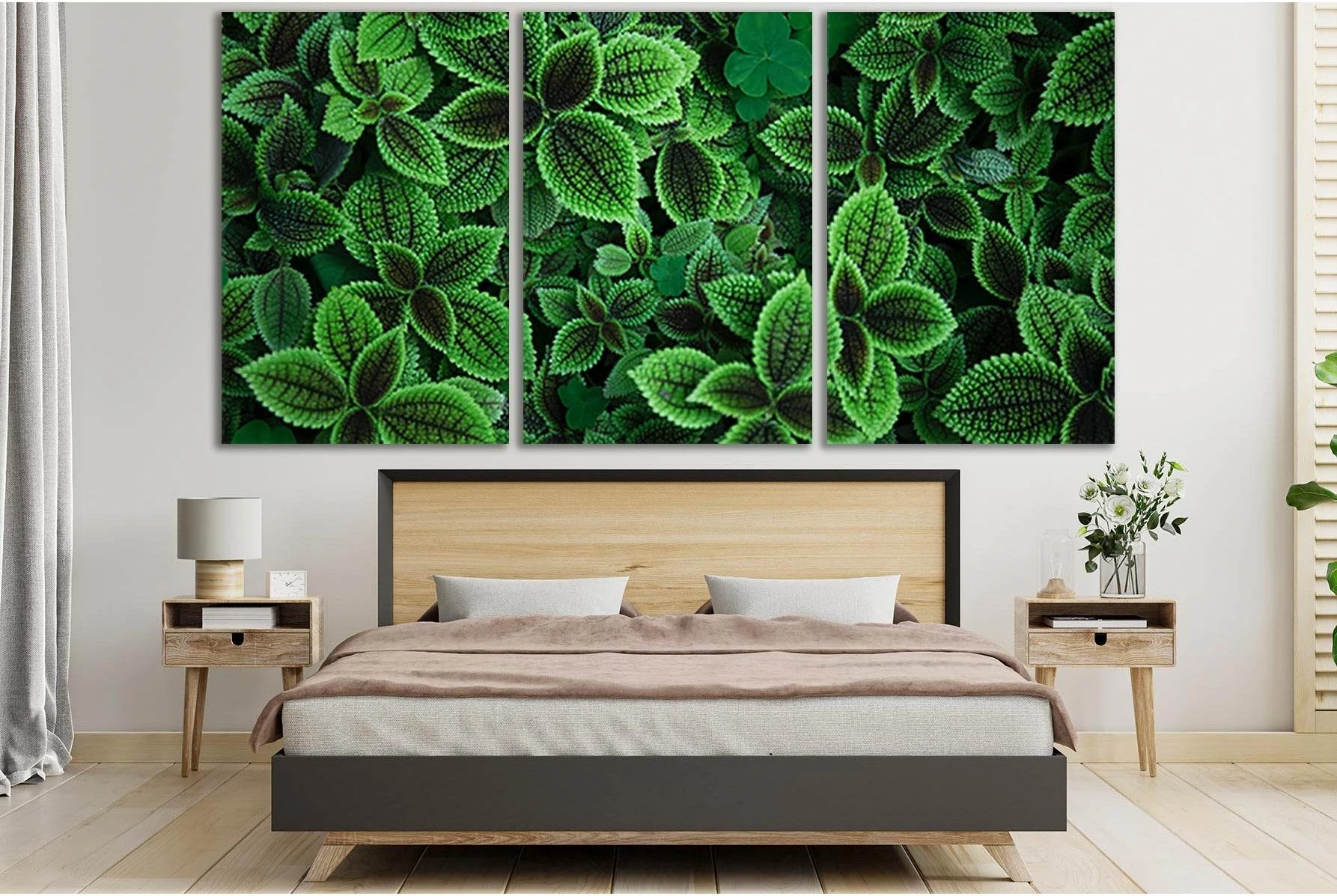 Leaves Plant Close Up №SL693 Ready to Hang Canvas Print - Zellart Canvas Prints 0new, ALL_Products, Floral & Botanical Wall Art