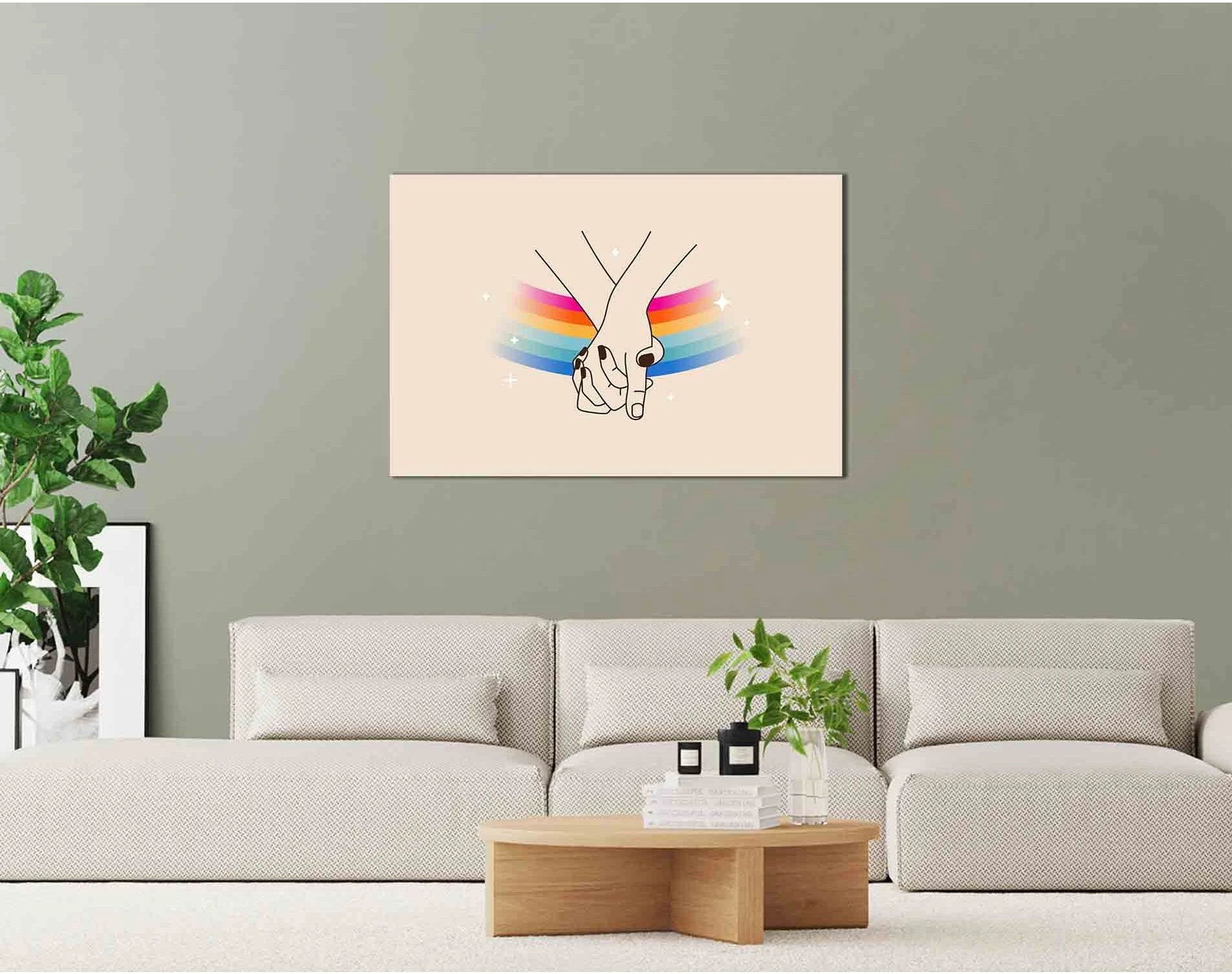 Lesbian gay bisexual transgender №2146 Ready to Hang Canvas Print - Zellart Canvas Prints 2146, ALL_Products