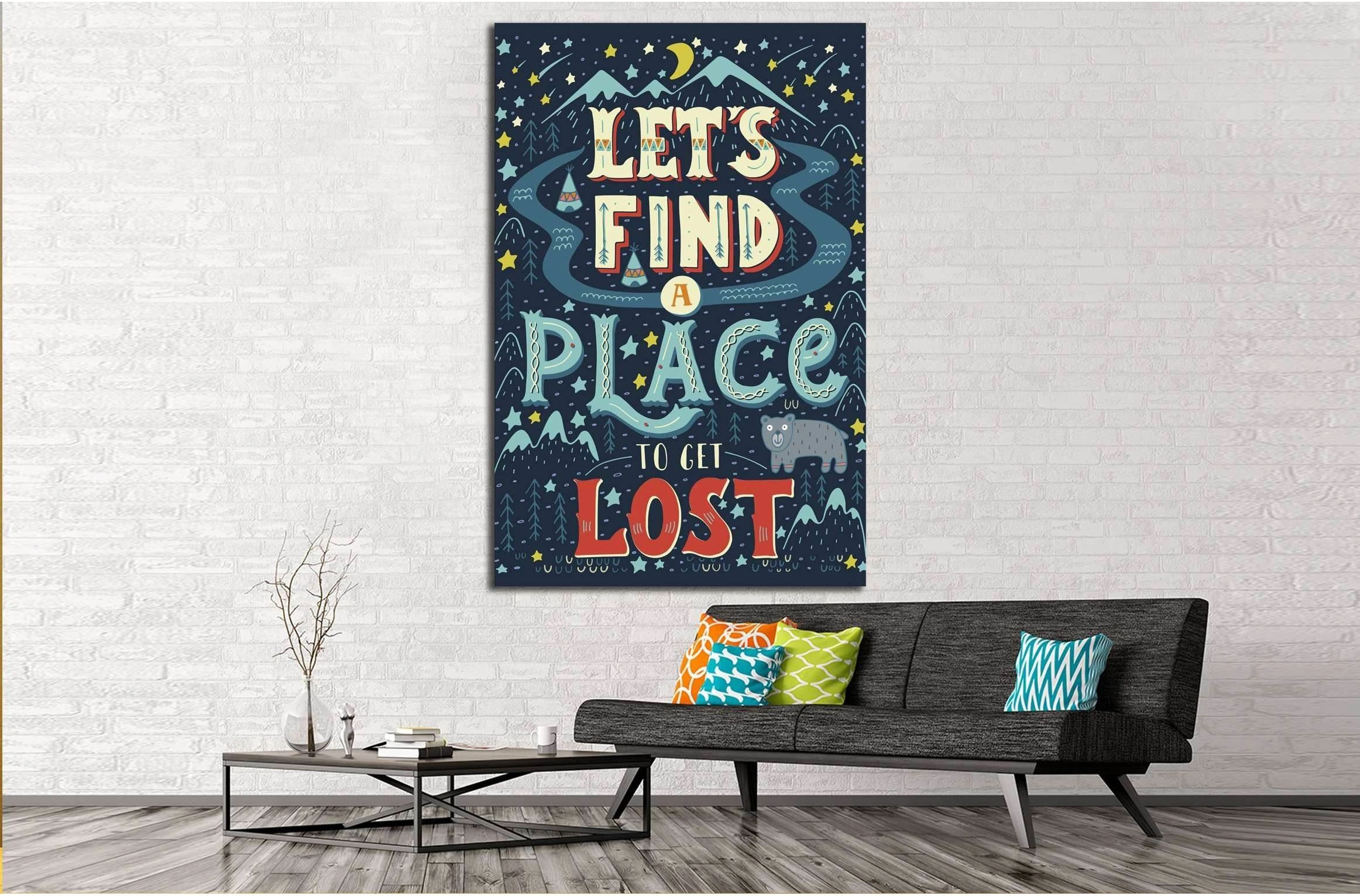 Let's find a place to get los №4532 Ready to Hang Canvas Print - Zellart Canvas Prints ALL_Products, s-4532