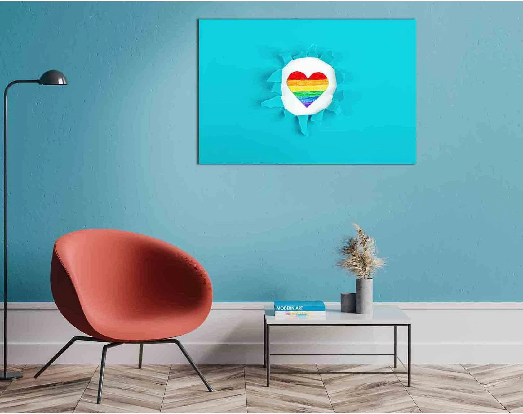 LGBT pride flag №2131 Ready to Hang Canvas Print - Zellart Canvas Prints 2131, ALL_Products
