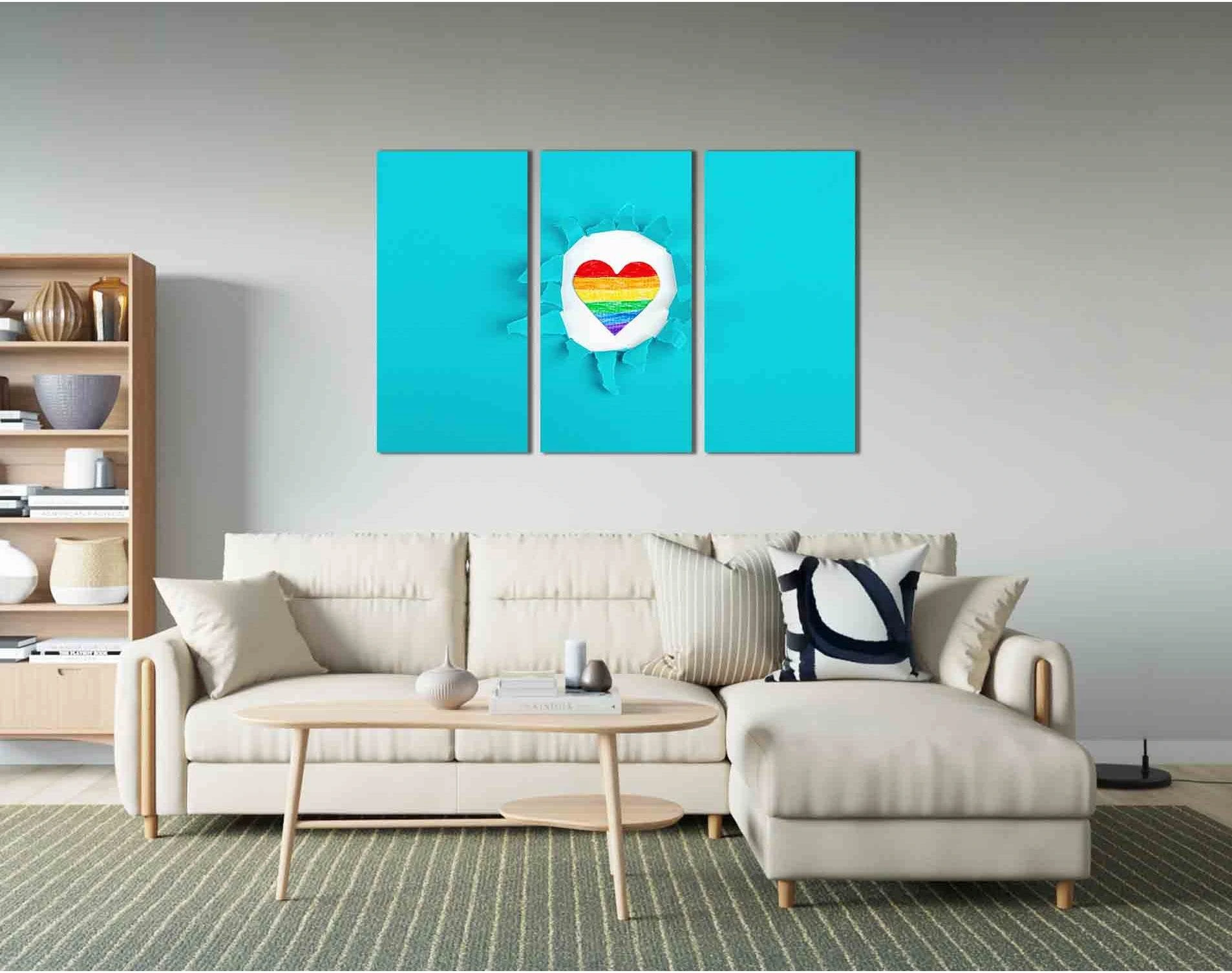 LGBT pride flag №2131 Ready to Hang Canvas Print - Zellart Canvas Prints 2131, ALL_Products