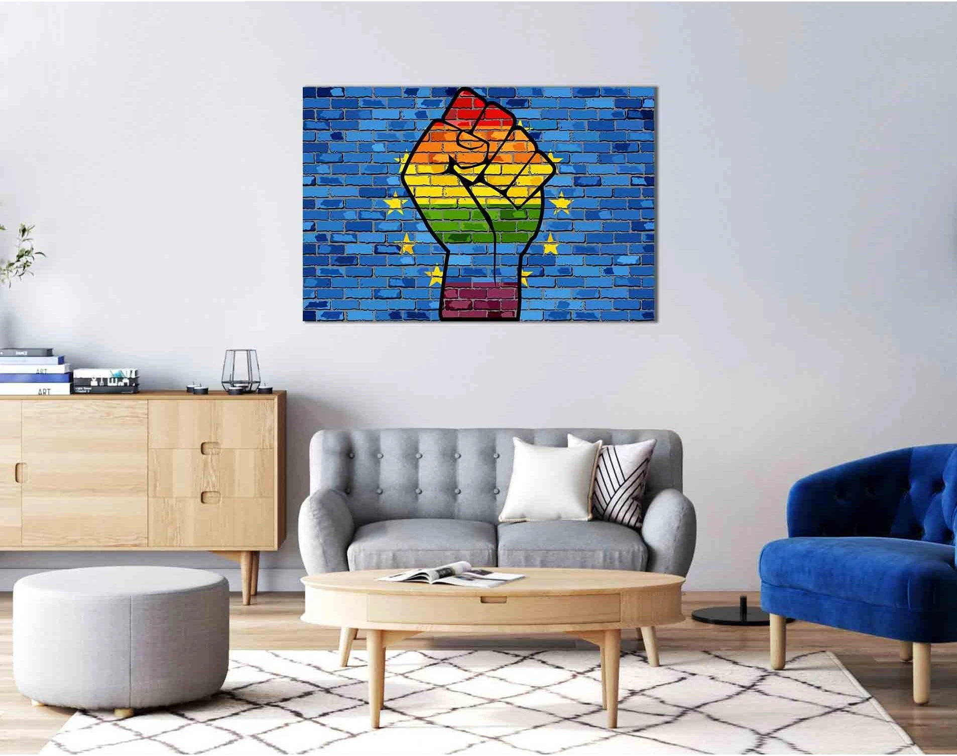 LGBT Protest №2144 Ready to Hang Canvas Print - Zellart Canvas Prints 2144, ALL_Products