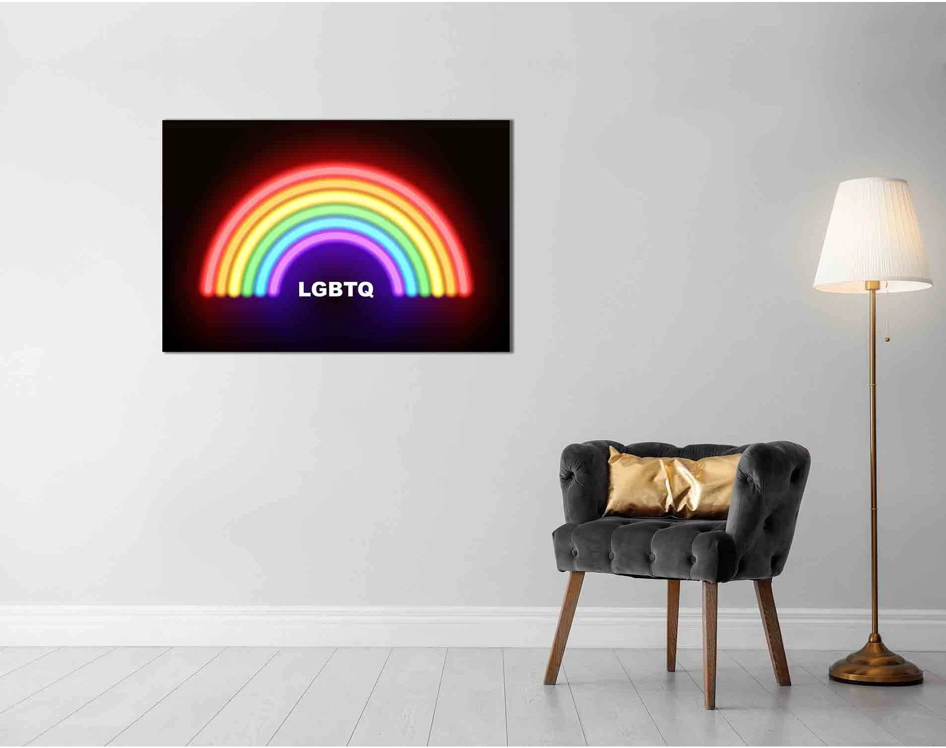 LGBTQ community sign №2137 Ready to Hang Canvas Print - Zellart Canvas Prints 2137, ALL_Products
