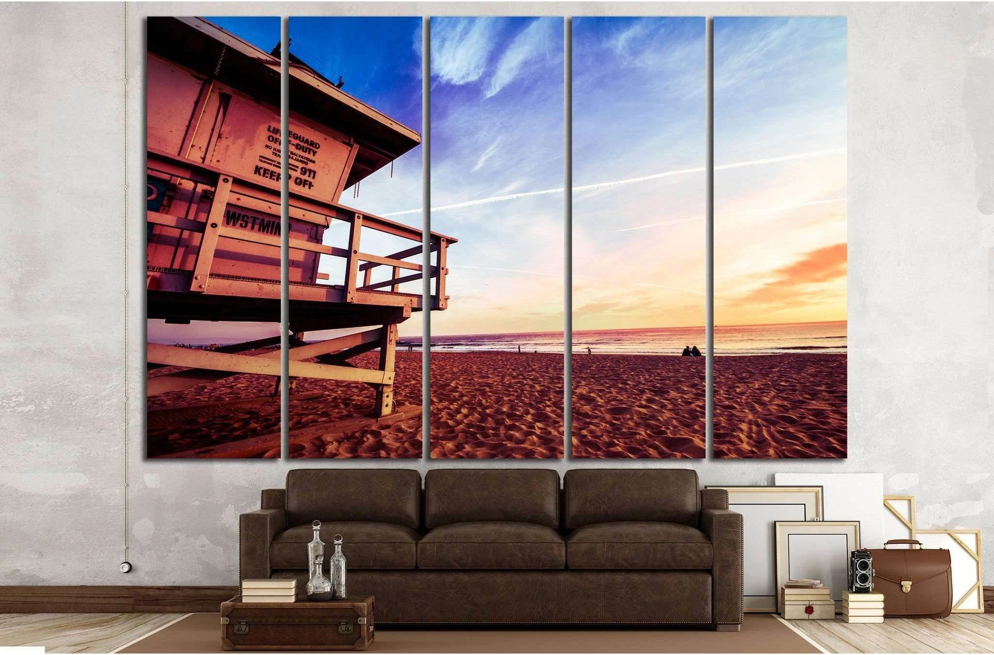 Lifeguard, Venice Beach №883 Ready to Hang Canvas Print - Zellart Canvas Prints ALL_Products, s-883
