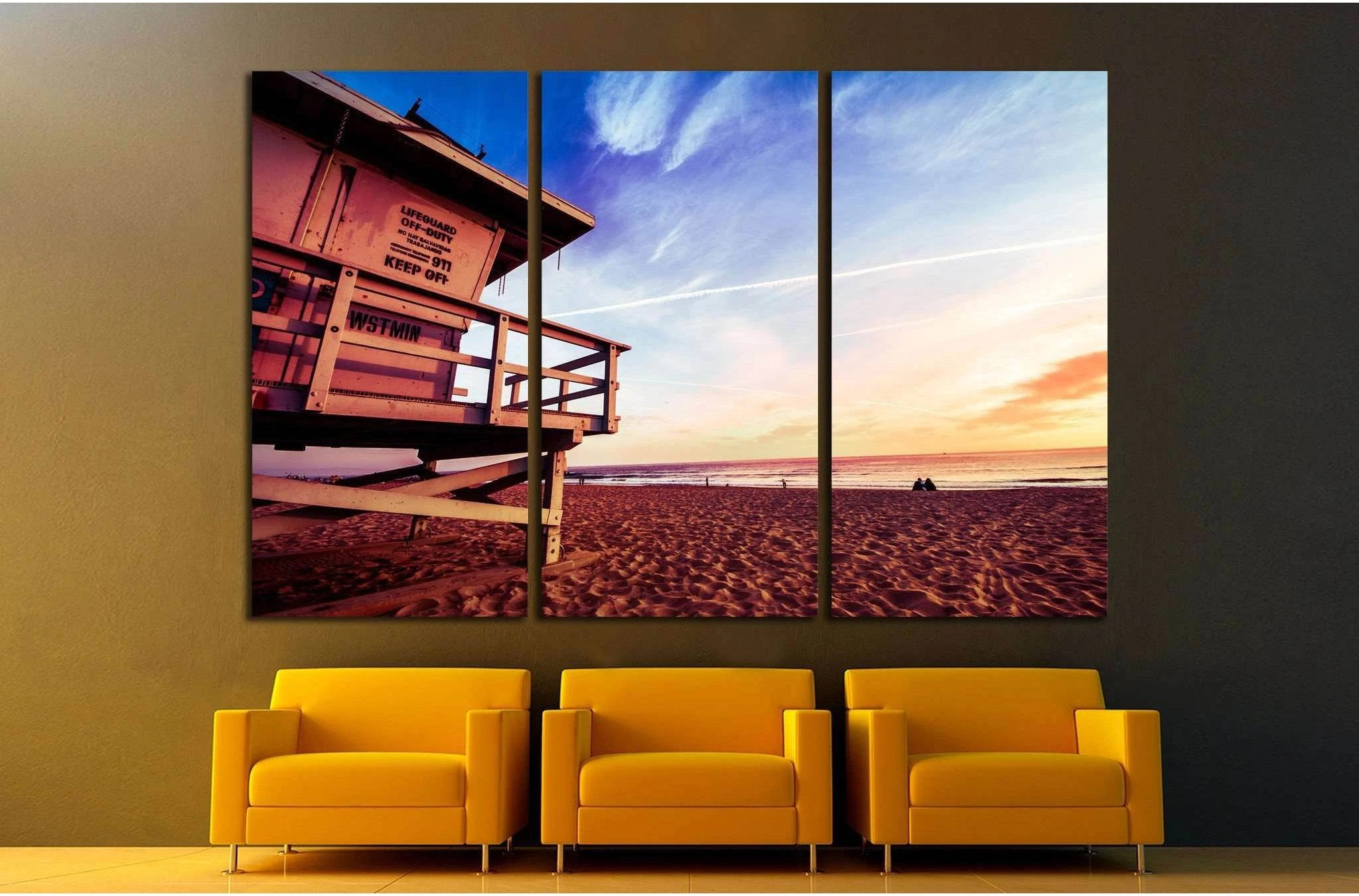 Lifeguard, Venice Beach №883 Ready to Hang Canvas Print - Zellart Canvas Prints ALL_Products, s-883