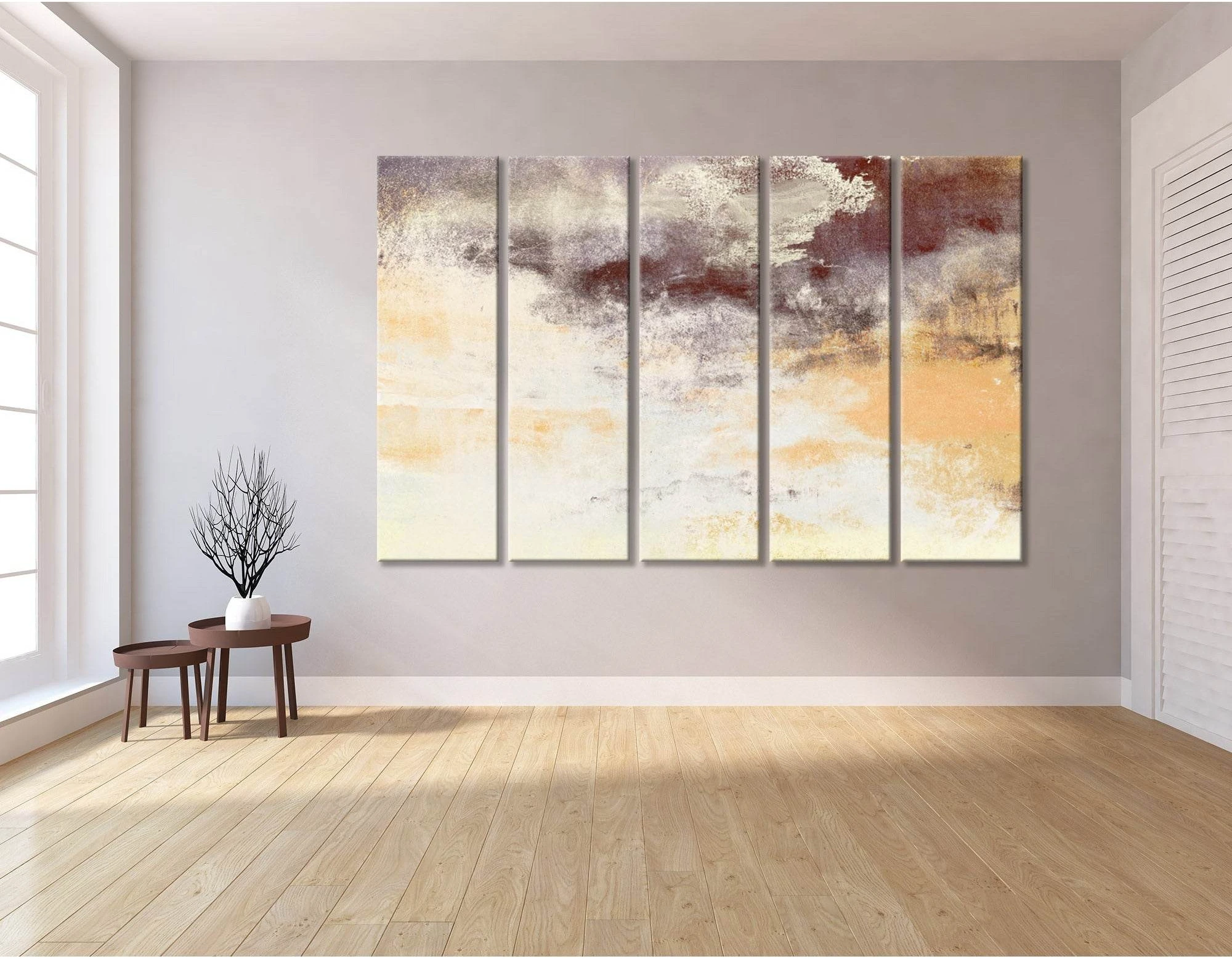 Light Colorful Abstract №04373 Ready to Hang Canvas Print - Zellart Canvas Prints ALL_Products