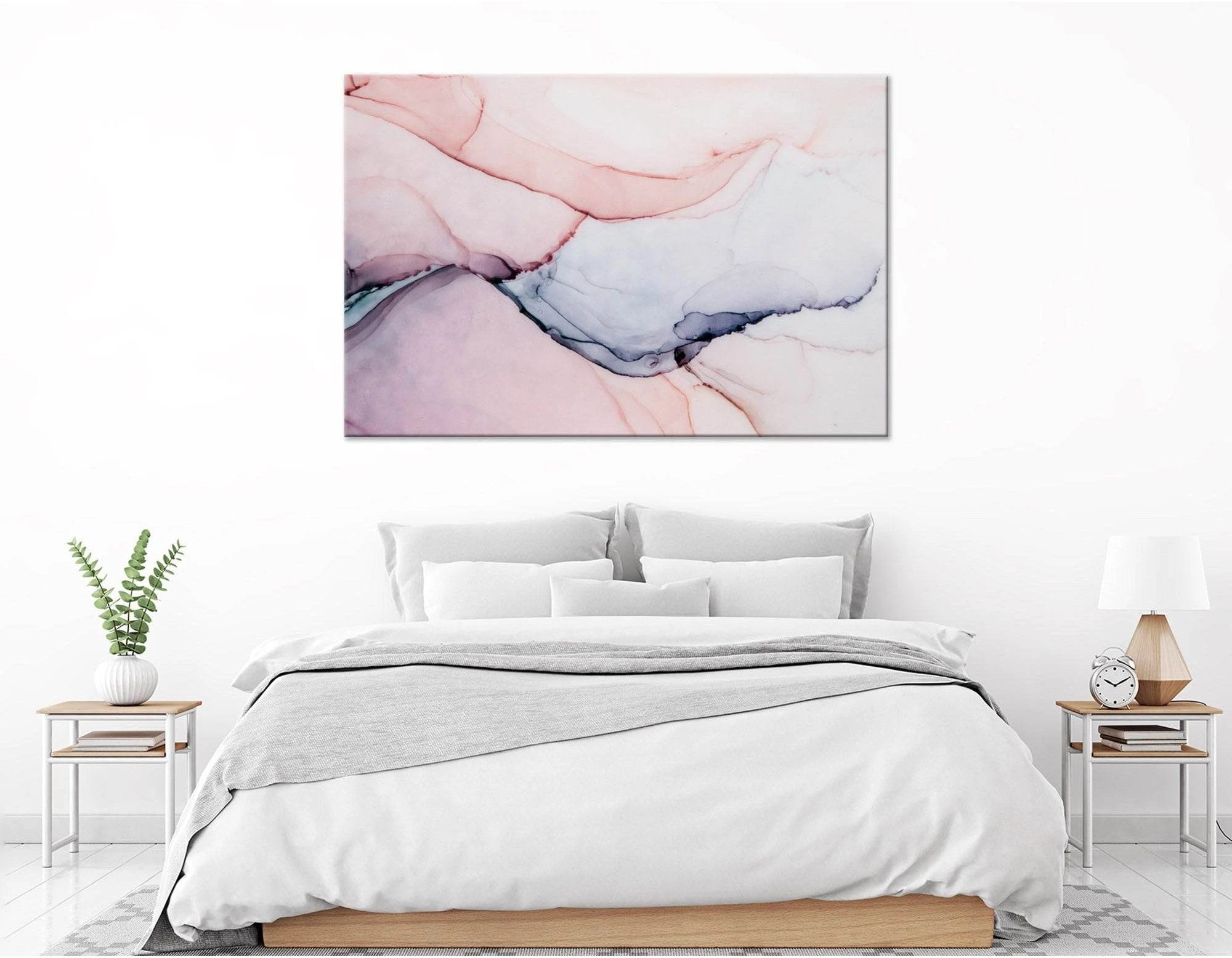 Light Pink And Purple Abstract №04353 Ready to Hang Canvas Print - Zellart Canvas Prints ALL_Products