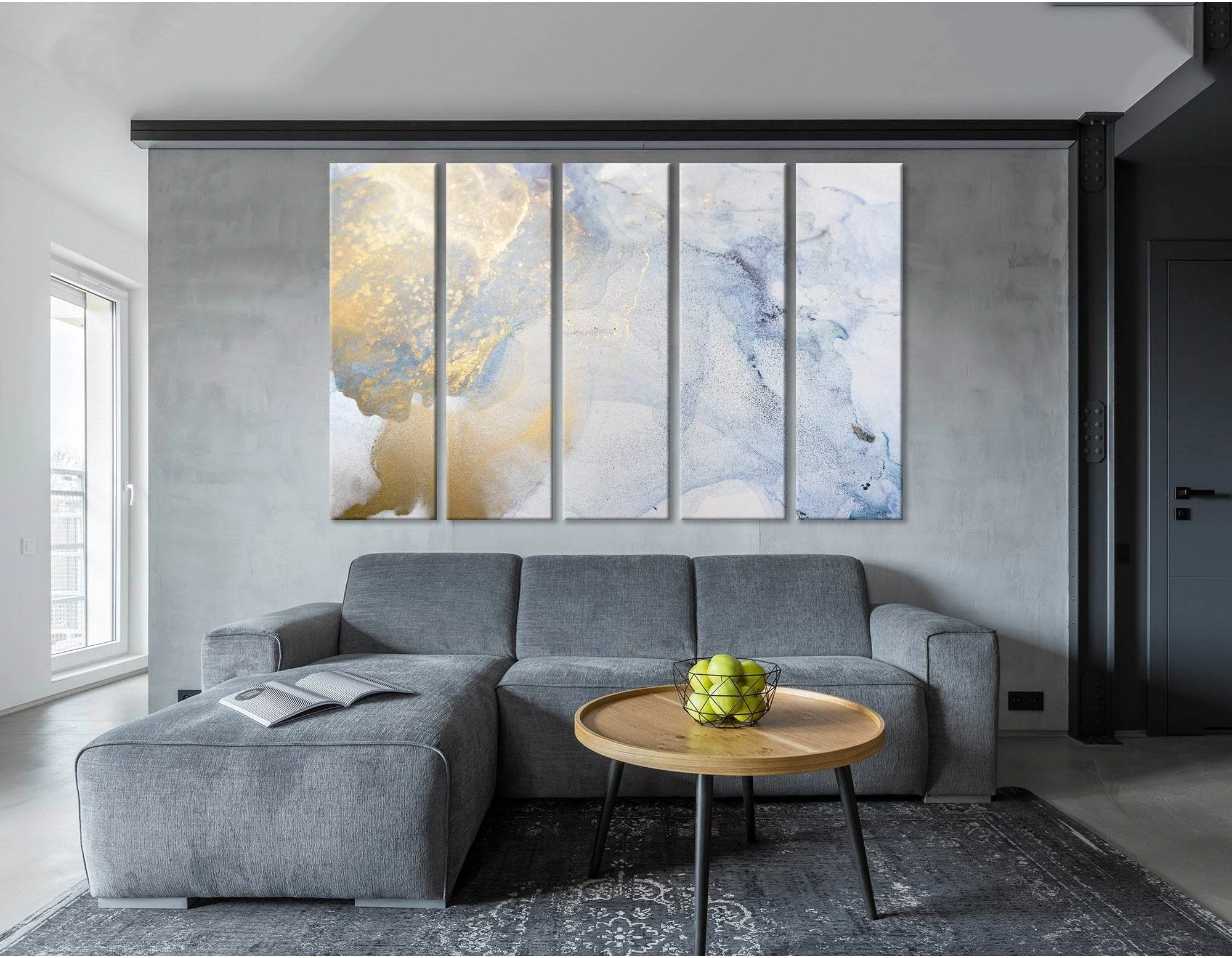 Light Purple And Ginger Abstract №04298 Ready to Hang Canvas Print - Zellart Canvas Prints ALL_Products