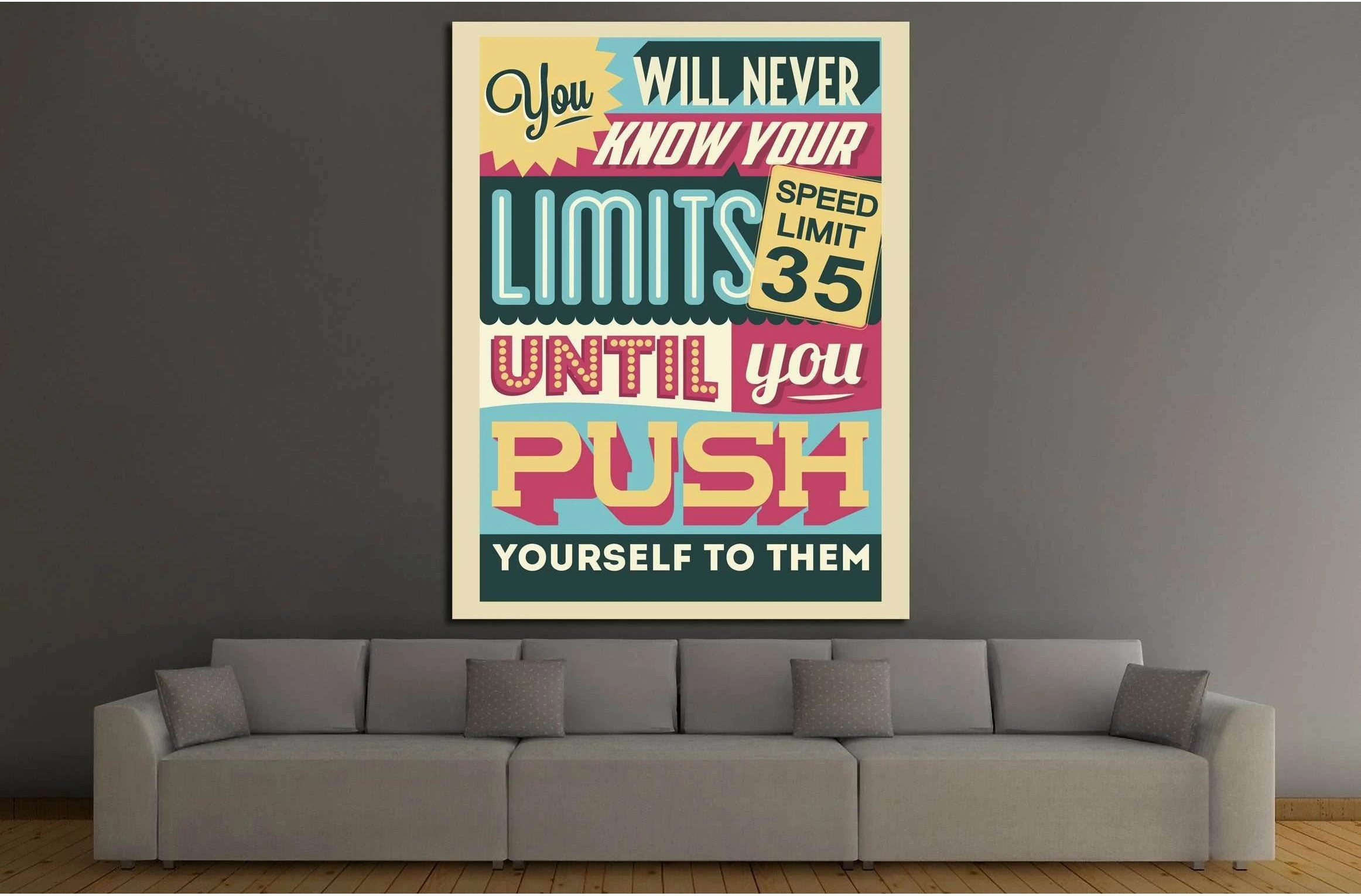 limits №4544 Ready to Hang Canvas Print - Zellart Canvas Prints ALL_Products, s-4544