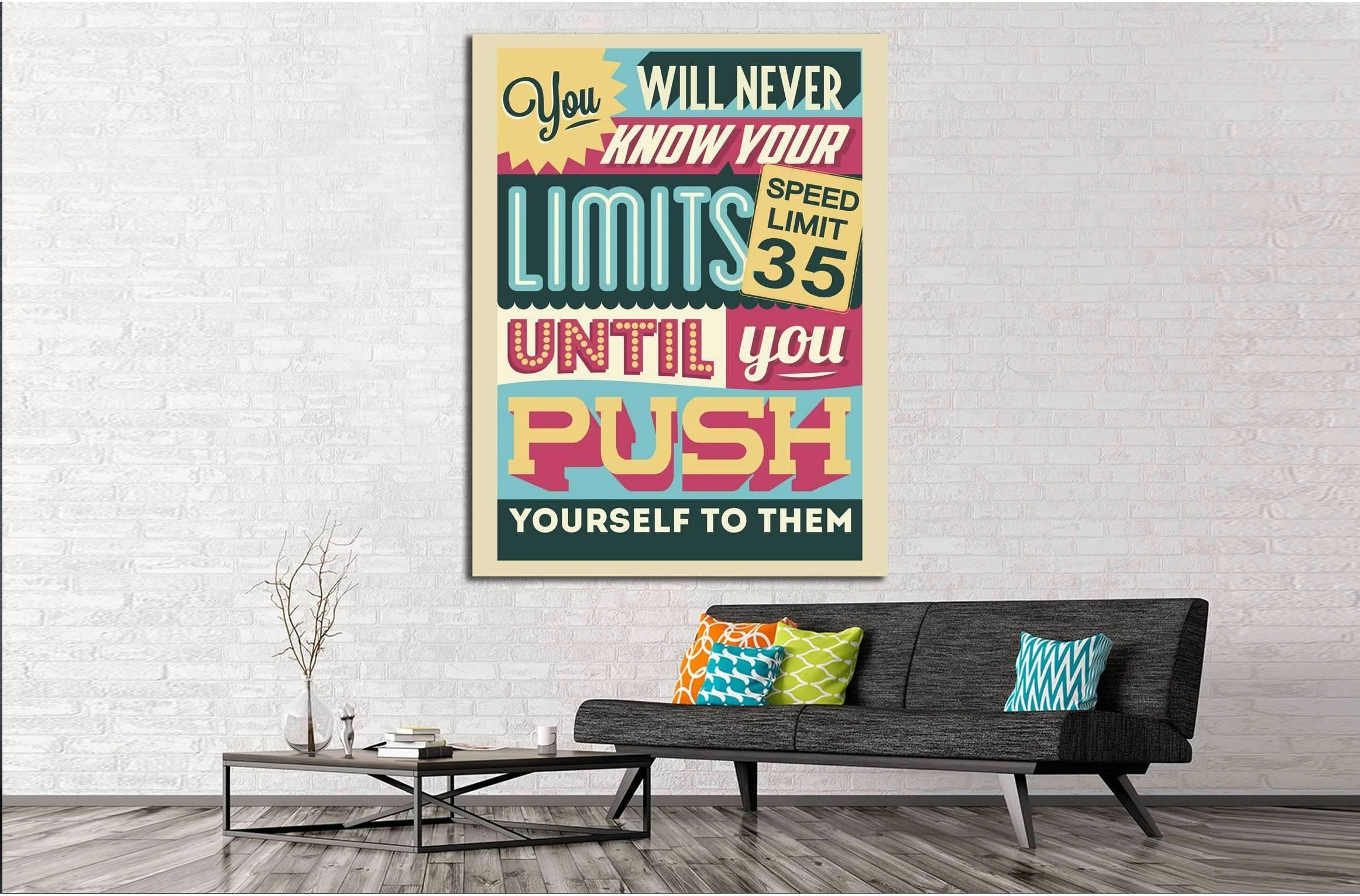 limits №4544 Ready to Hang Canvas Print - Zellart Canvas Prints ALL_Products, s-4544