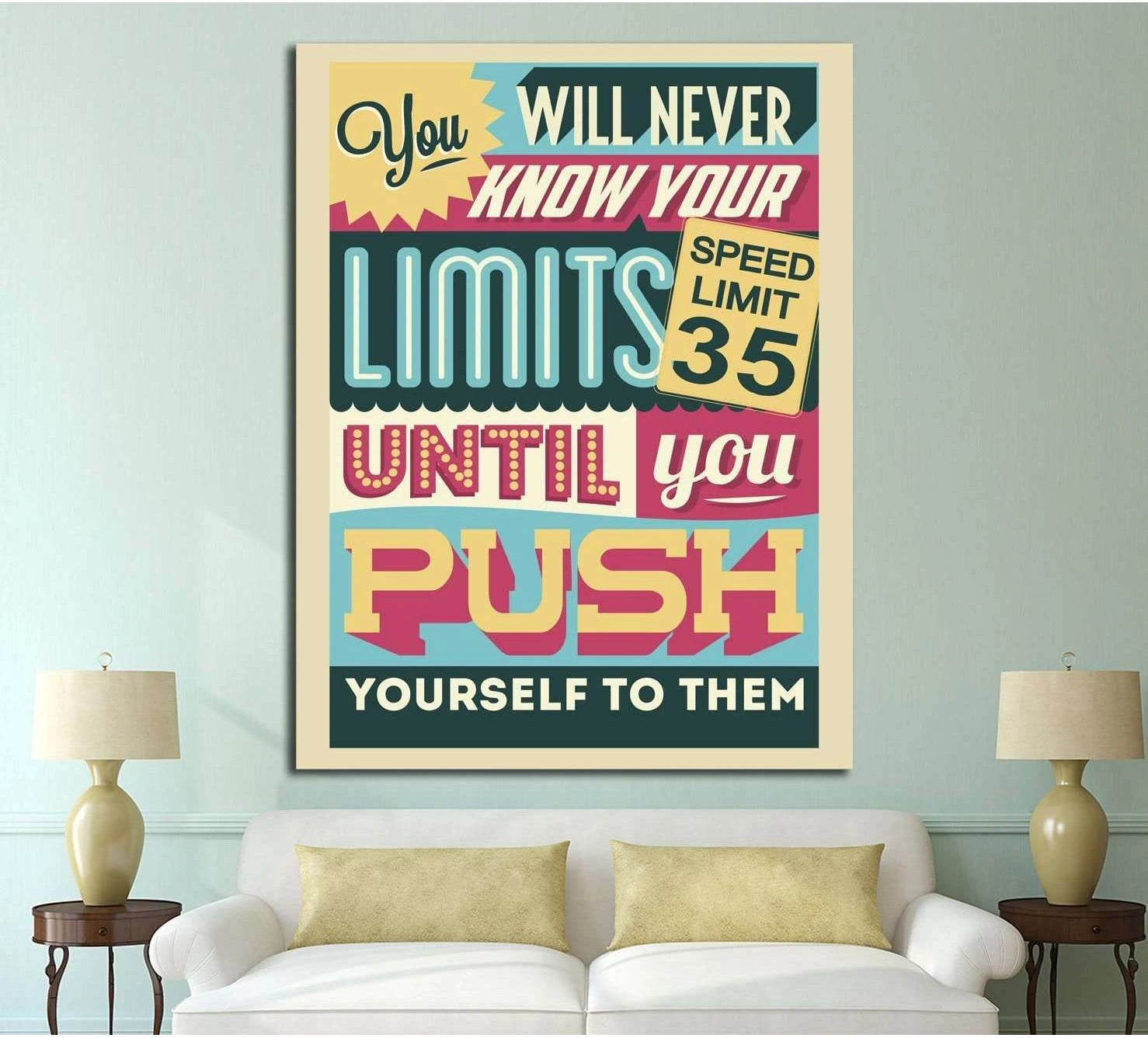 limits №4544 Ready to Hang Canvas Print - Zellart Canvas Prints ALL_Products, s-4544