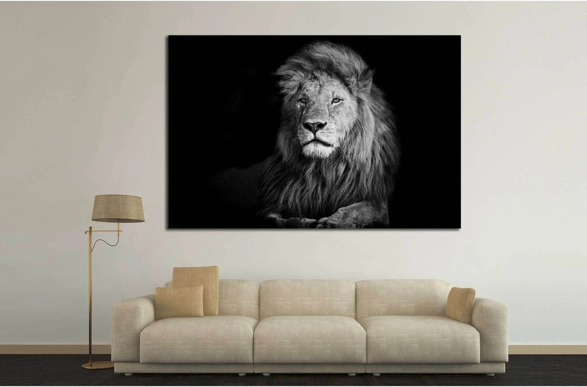 Lion №188 Ready to Hang Canvas Print - Zellart Canvas Prints ALL_Products, Lion, wd-188