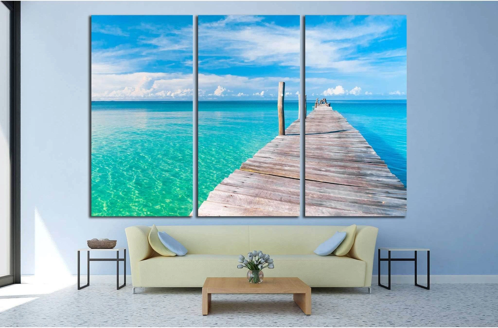 Living is Easy Calm Meditation №1308 Ready to Hang Canvas Print - Zellart Canvas Prints ALL_Products, s-1308
