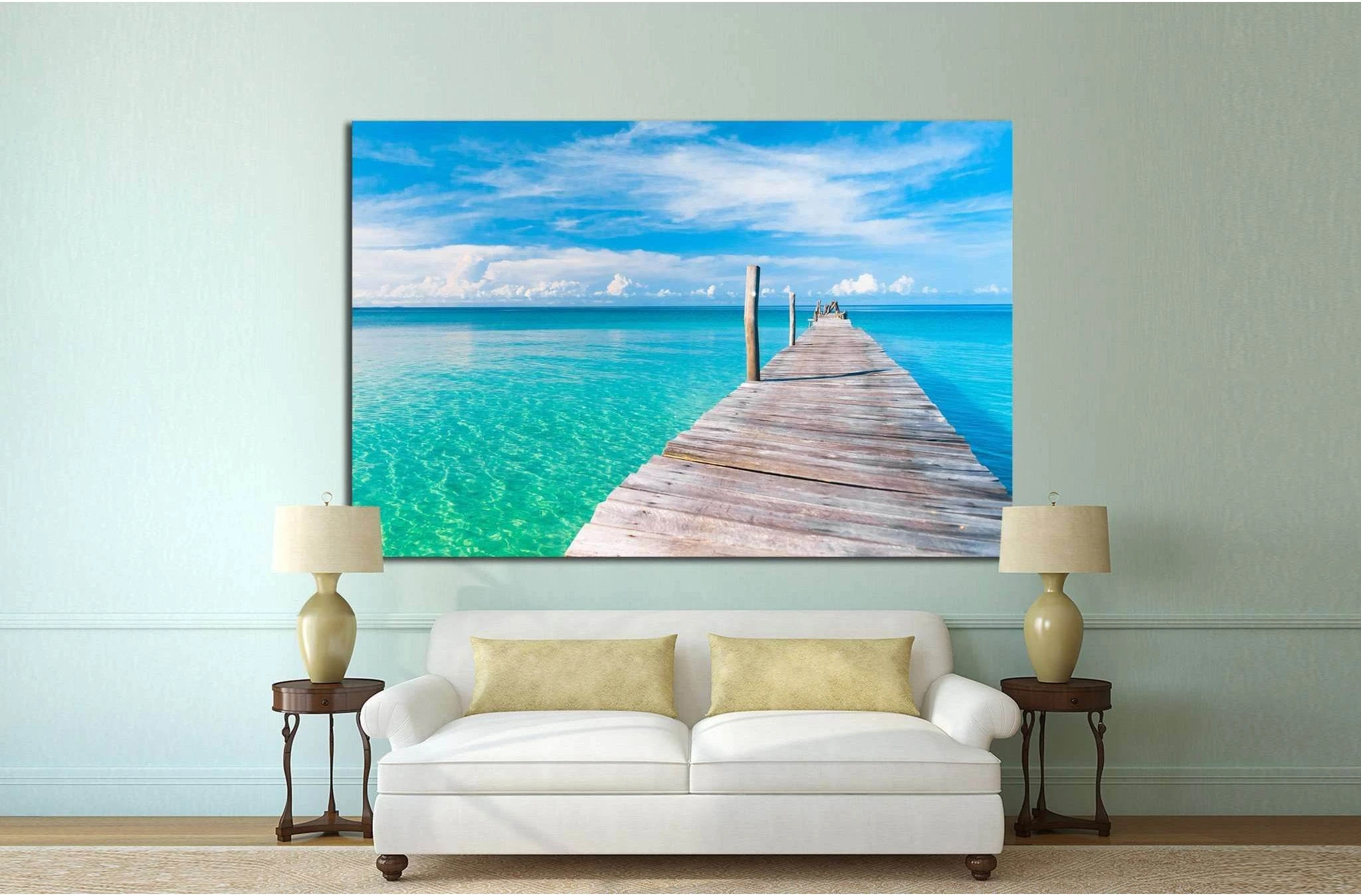 Living is Easy Calm Meditation №1308 Ready to Hang Canvas Print - Zellart Canvas Prints ALL_Products, s-1308