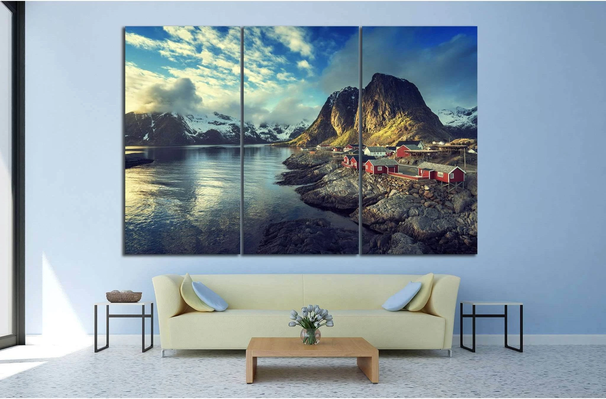 Lofoten islands, Norway №612 Ready to Hang Canvas Print - Zellart Canvas Prints ALL_Products, s-612