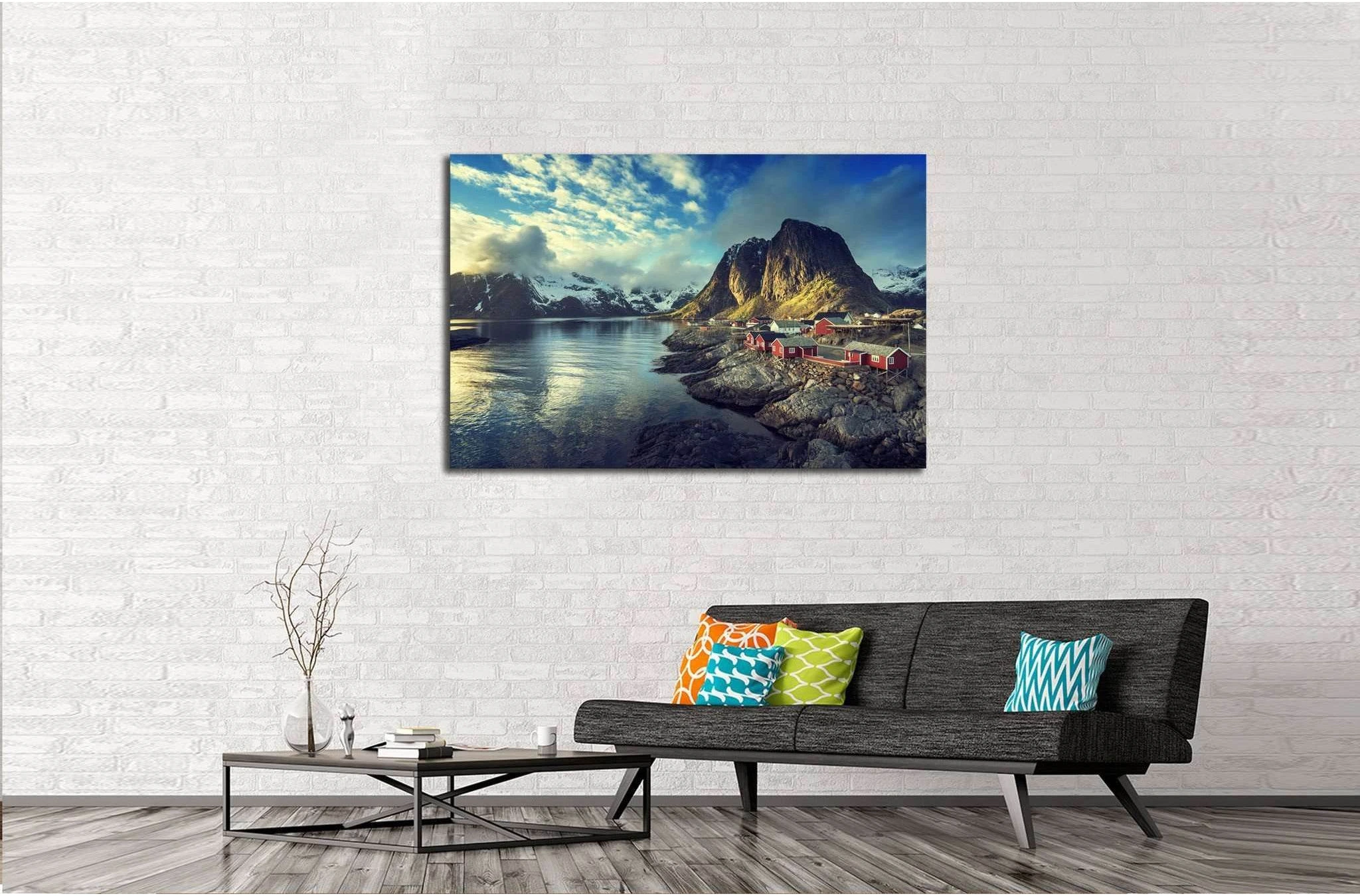 Lofoten islands, Norway №612 Ready to Hang Canvas Print - Zellart Canvas Prints ALL_Products, s-612