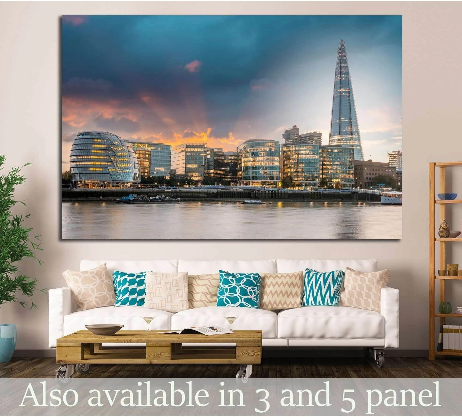 London city hall №785 Ready to Hang Canvas Print - Zellart Canvas Prints ALL_Products, s-785
