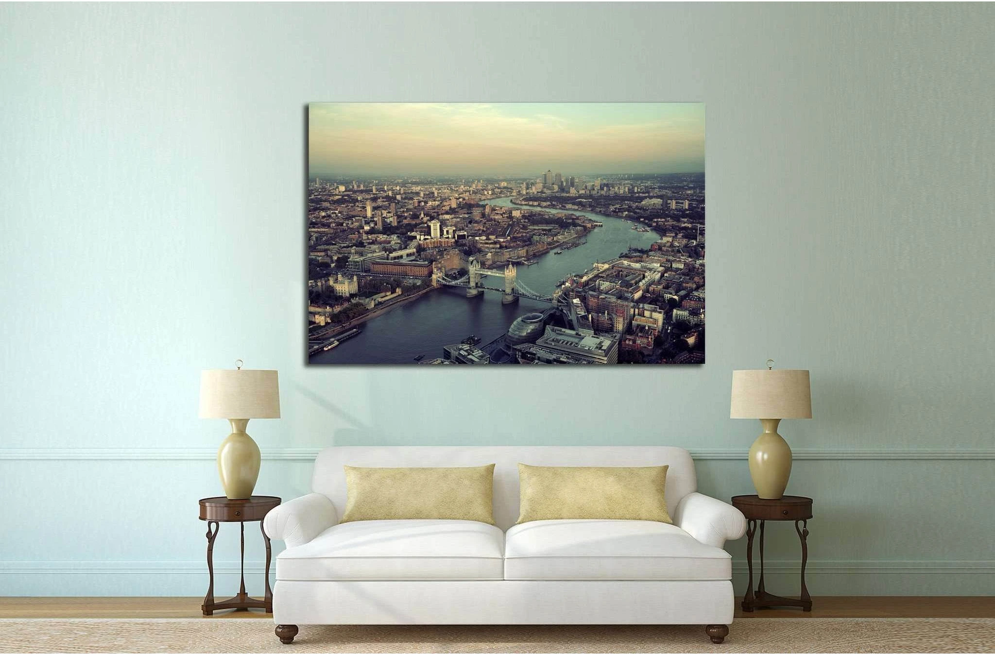 London rooftop view №570 Ready to Hang Canvas Print - Zellart Canvas Prints ALL_Products, s-570