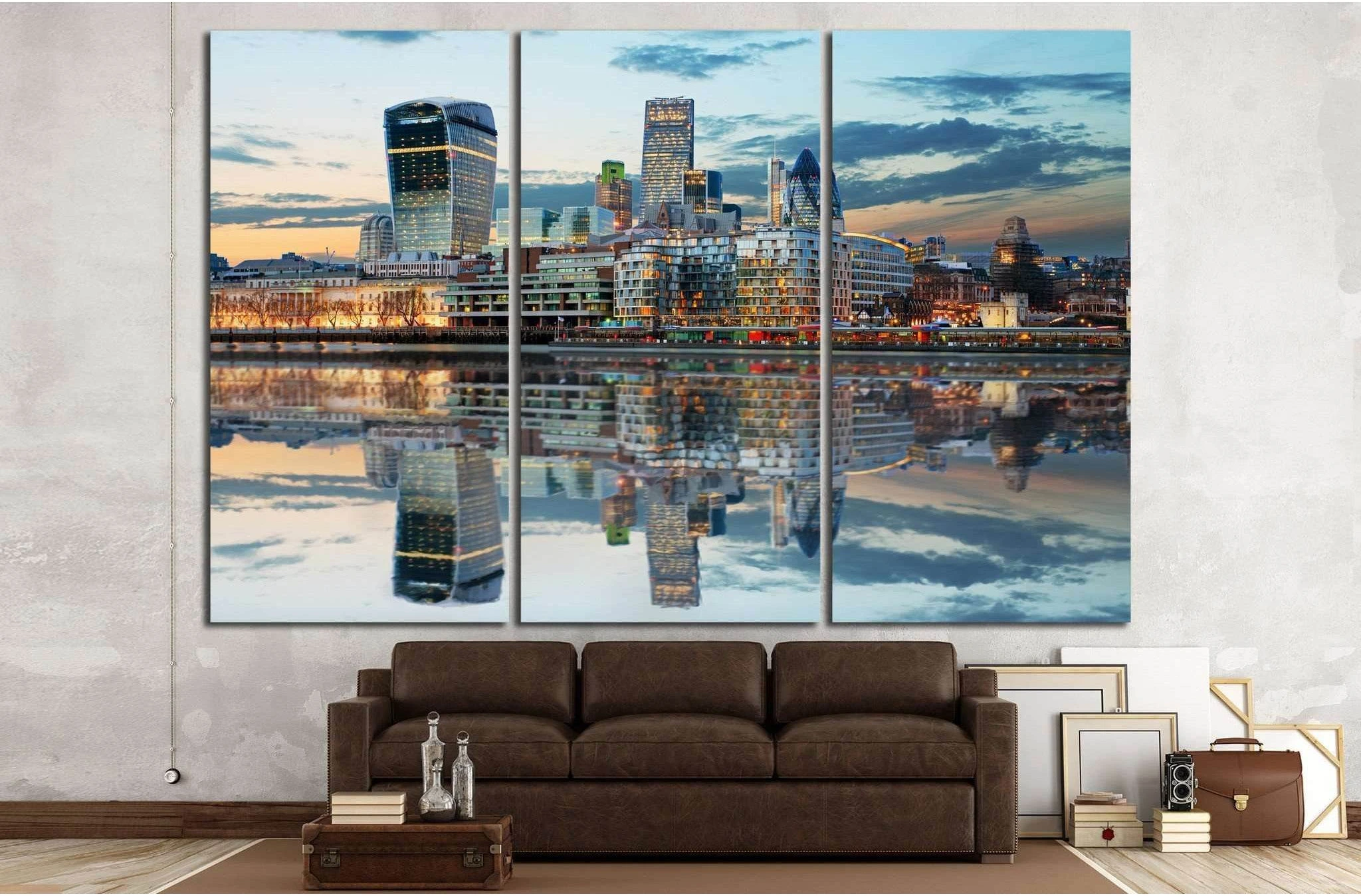 London Skylines №571 Ready to Hang Canvas Print - Zellart Canvas Prints ALL_Products, s-571