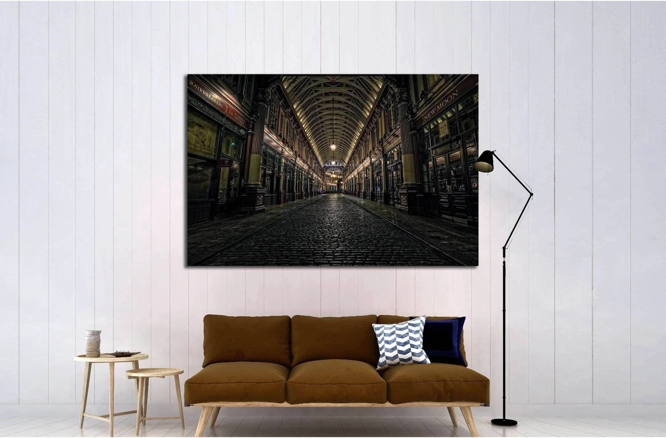 LONDON, UK, Leadenhall Market in the City of London №2202 Ready to Hang Canvas Print - Zellart Canvas Prints ALL_Products, s-2202