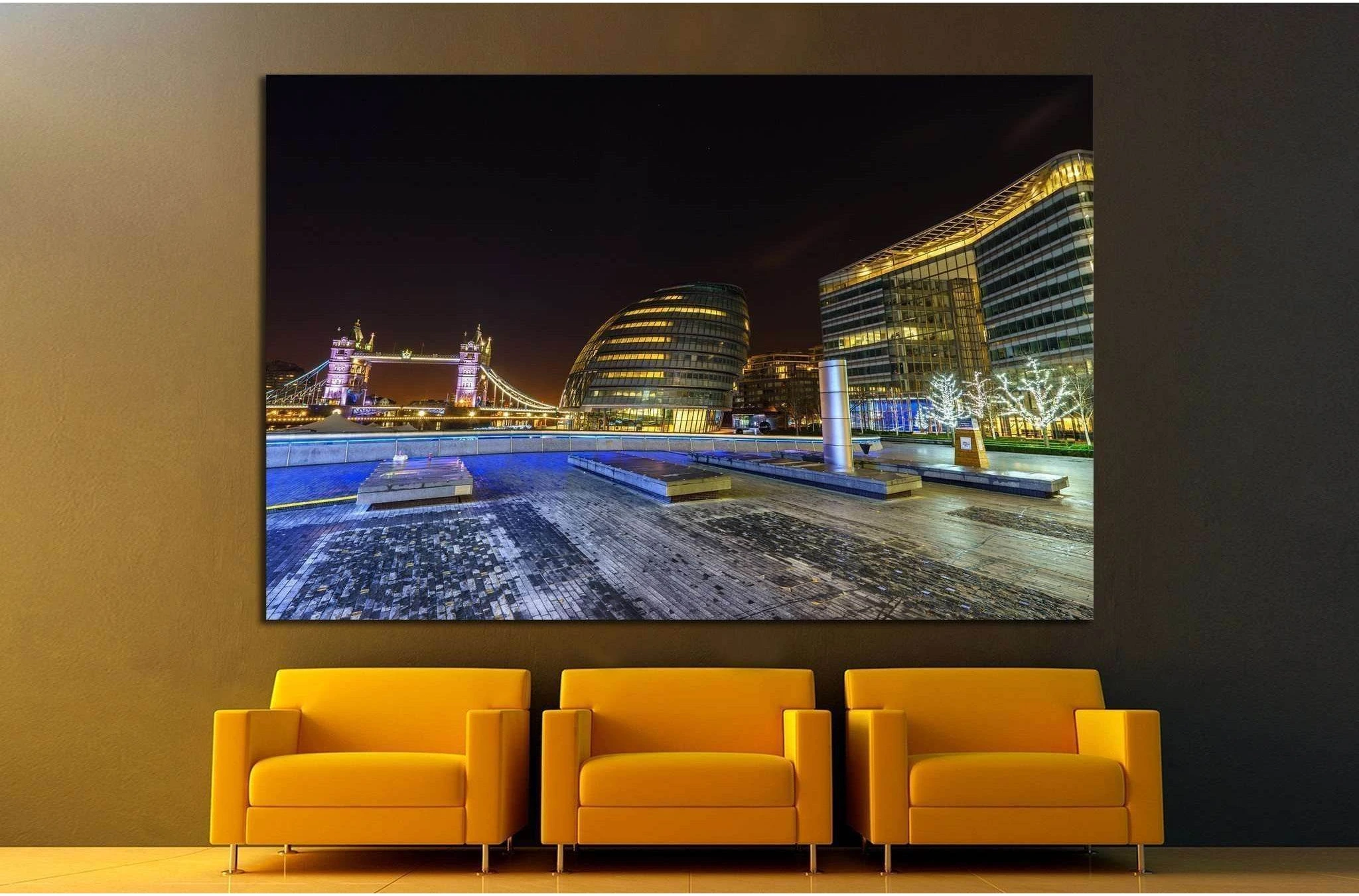 LONDON, UK, Tower Bridge №1261 Ready to Hang Canvas Print - Zellart Canvas Prints ALL_Products, s-1261