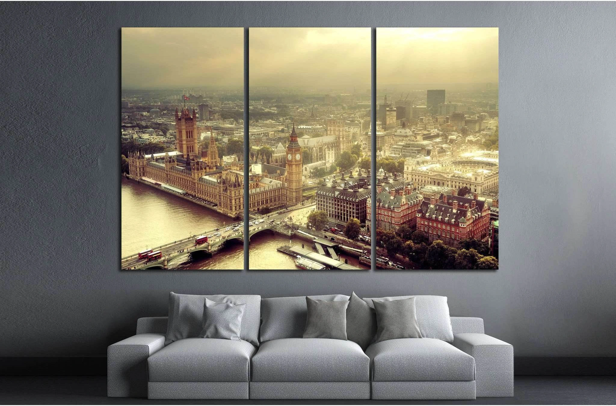London urban cityscape №592 Ready to Hang Canvas Print - Zellart Canvas Prints ALL_Products, s-592