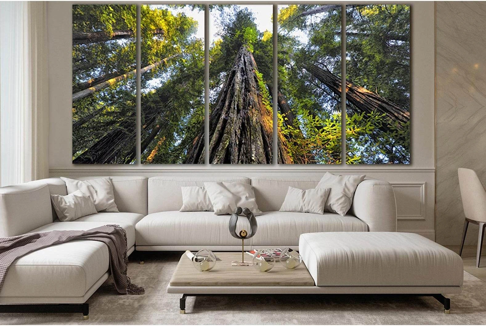 Looking Up At Trees №SL817 Ready to Hang Canvas Print - Zellart Canvas Prints 0new, ALL_Products, Trees Wall Art
