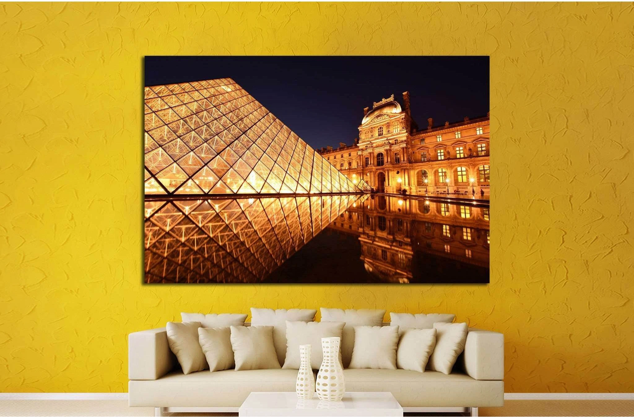 Louvre Paris №1168 Ready to Hang Canvas Print - Zellart Canvas Prints ALL_Products, s-1168