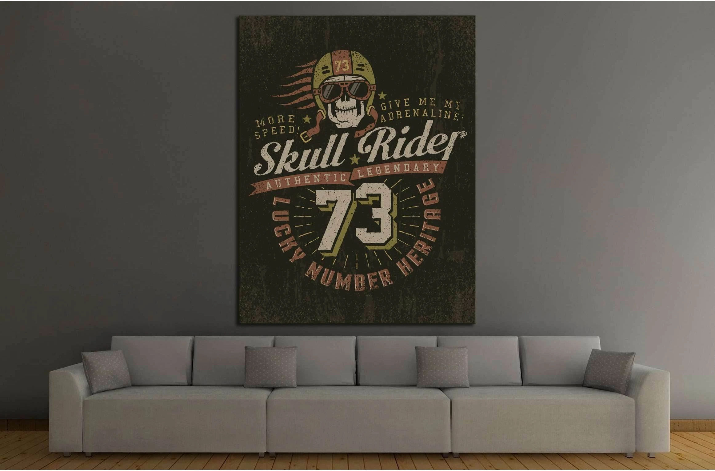 lucky numer heritage №4587 Ready to Hang Canvas Print - Zellart Canvas Prints ALL_Products, s-4587