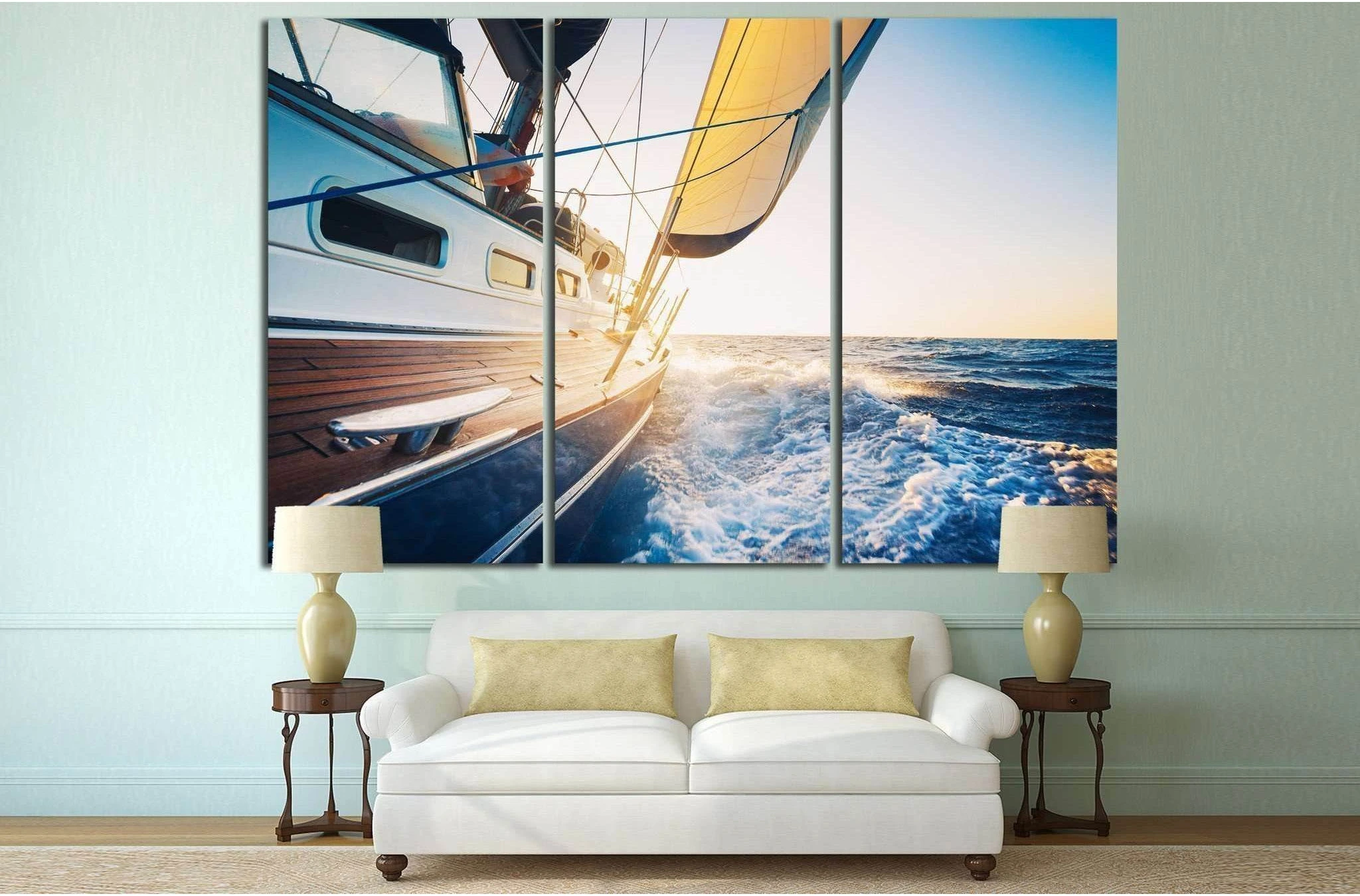 Luxury Yacht №211 Ready to Hang Canvas Print - Zellart Canvas Prints ALL_Products, wd-211