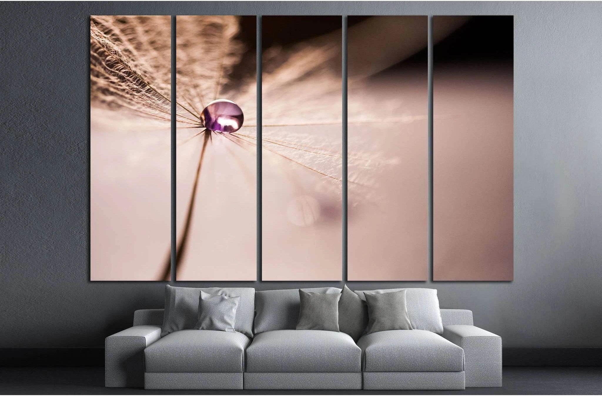 Macro abstract composition №1070 Ready to Hang Canvas Print - Zellart Canvas Prints ALL_Products, s-1070