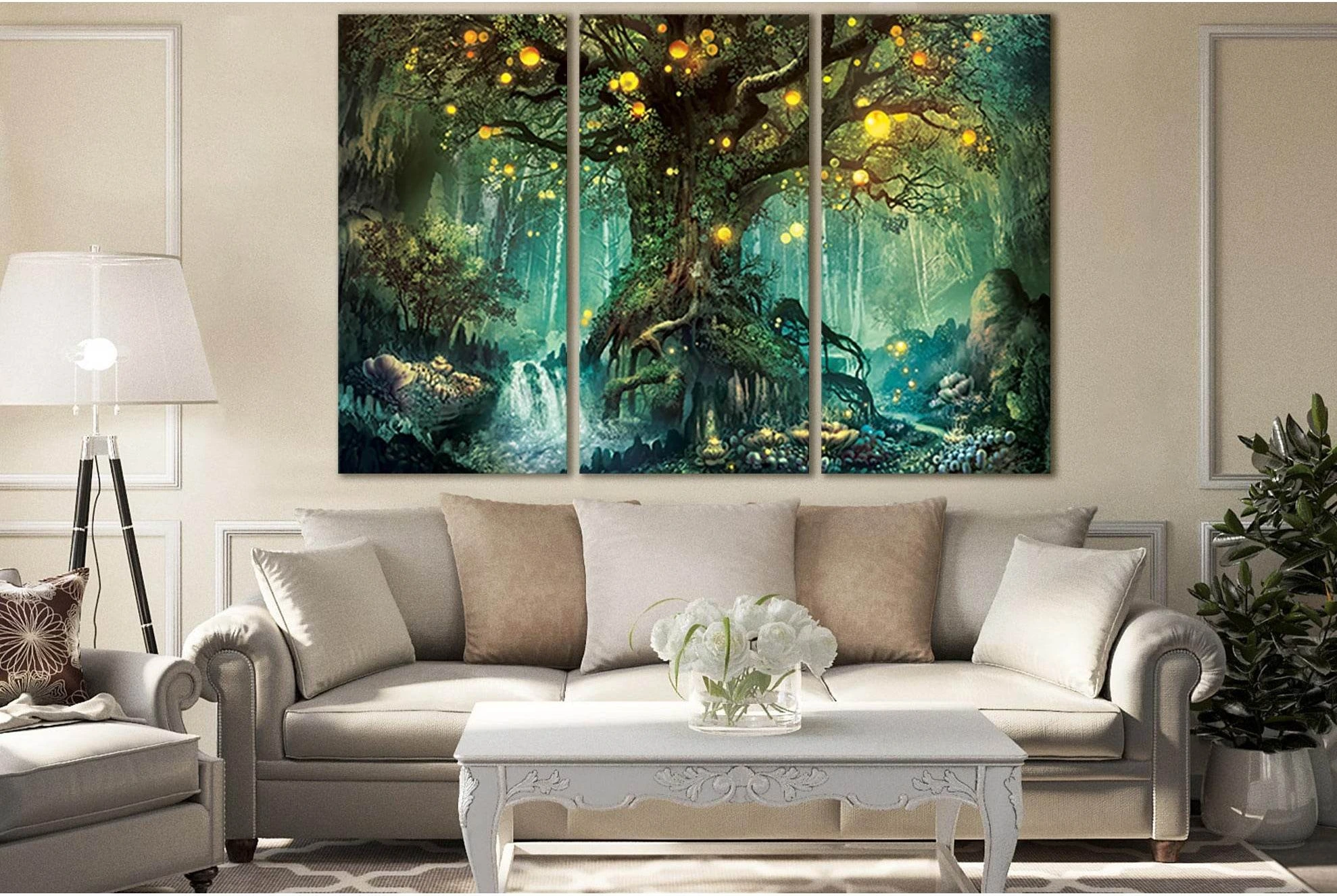 Magic Tree №SL1267 Ready to Hang Canvas Print - Zellart Canvas Prints 0new, ALL_Products, Fantasy And Sci Fi Wall Art