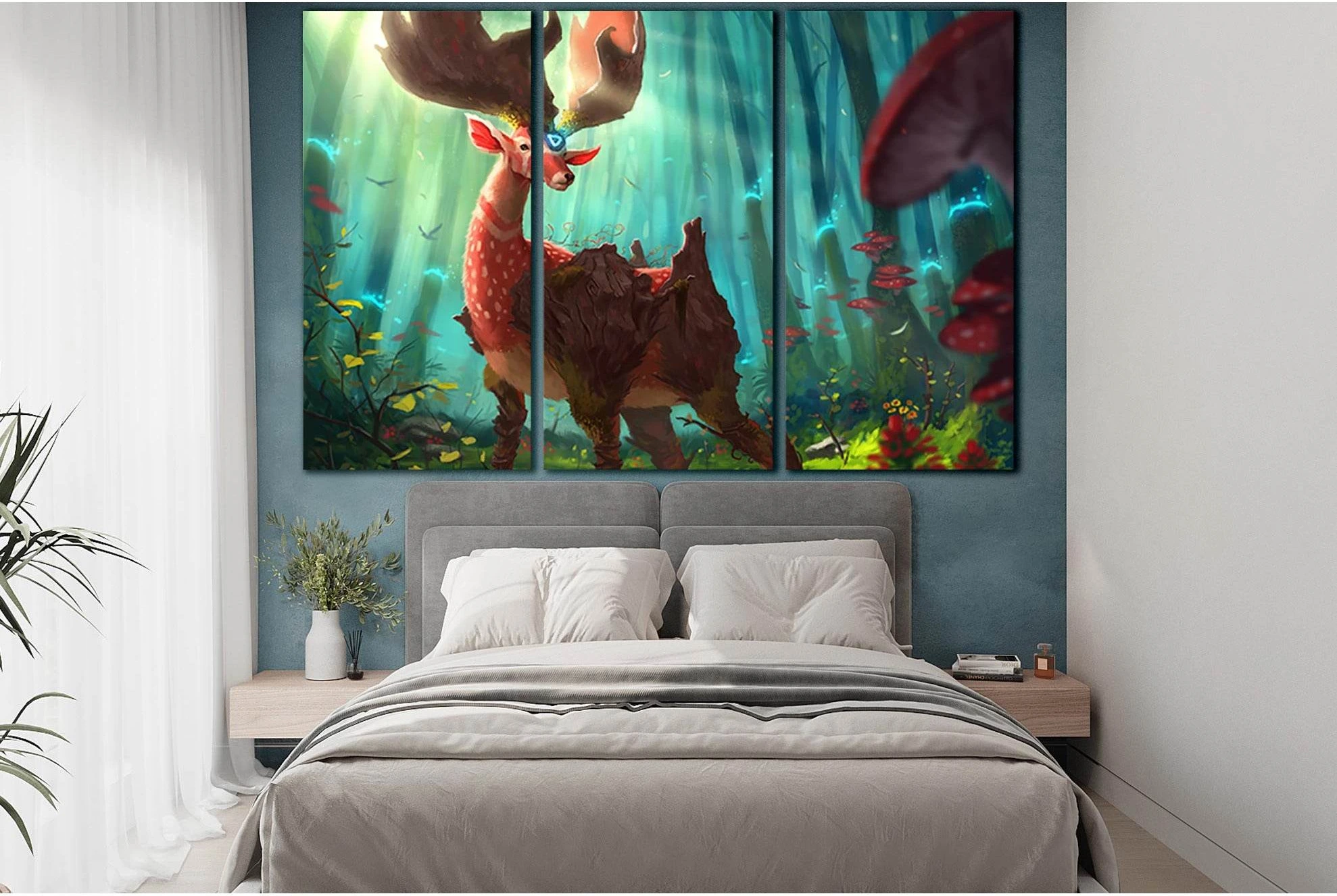Magical Animal №SL1268 Ready to Hang Canvas Print - Zellart Canvas Prints 0new, ALL_Products, Fantasy And Sci Fi Wall Art